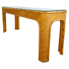 Vintage Bentwood Console Table, 1980s USA