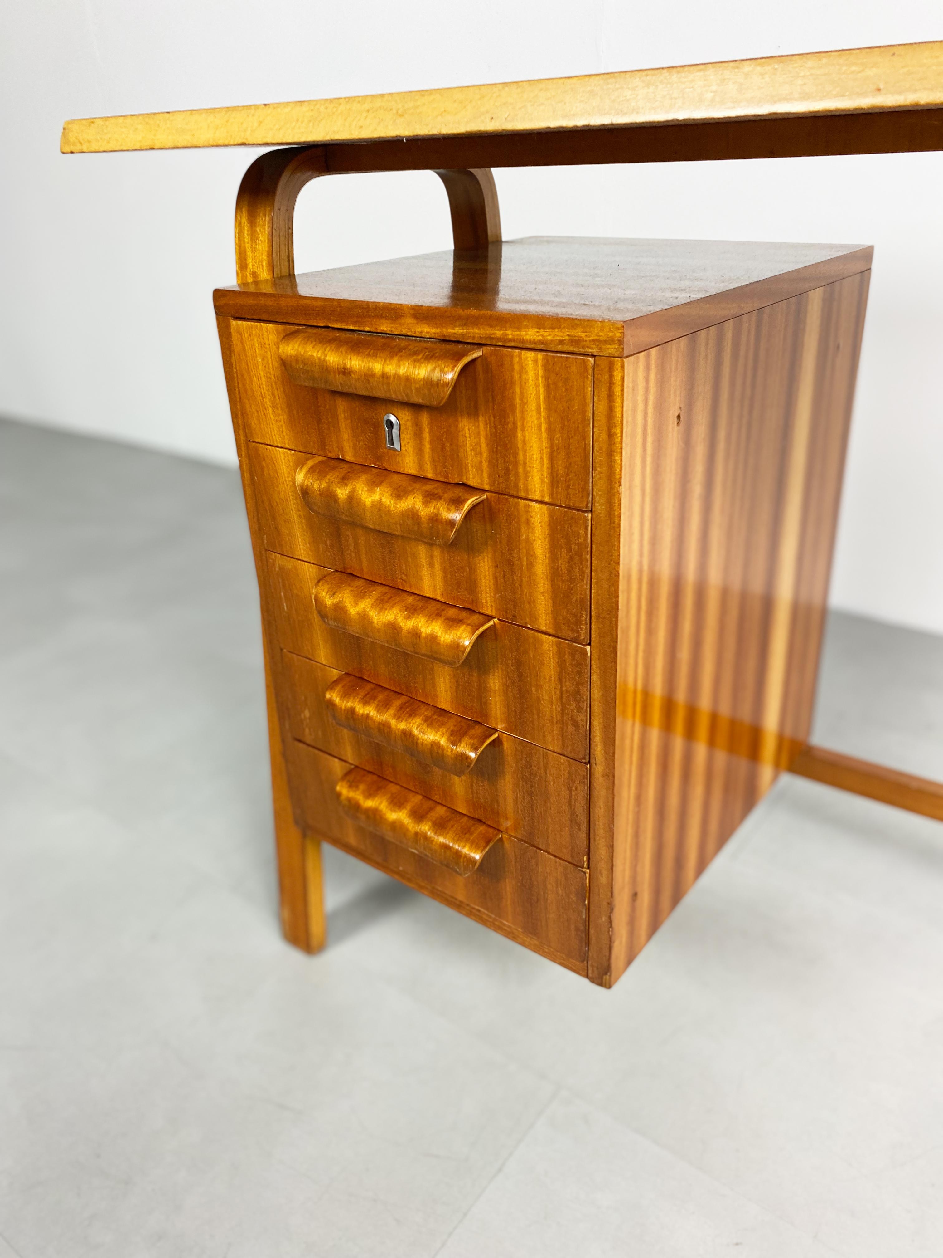 Bentwood Desk by Gordon Russell, England, c.1950 2