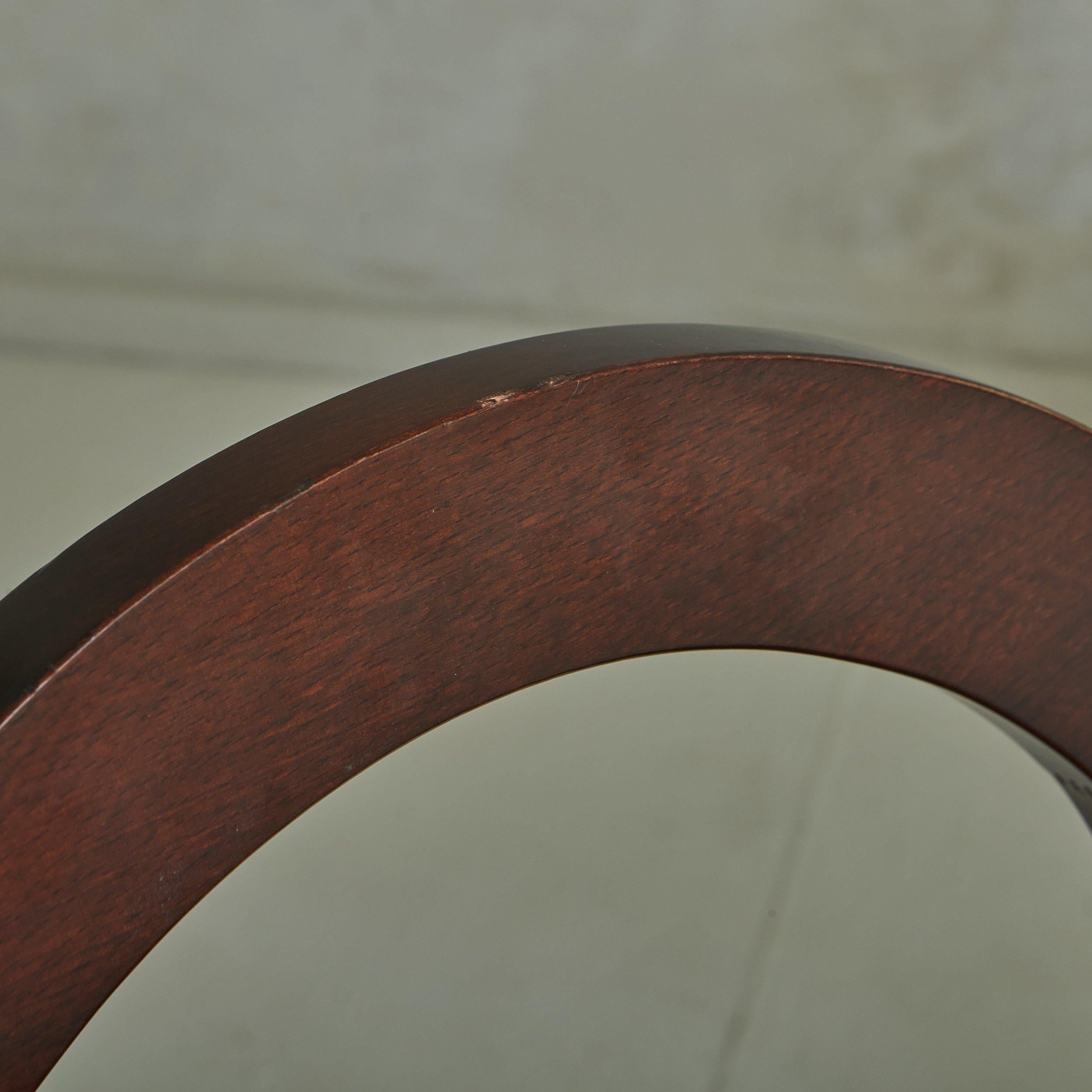 Bentwood Dining Chair with Cognac Leather Seats, Italy 1980s - 4 Available 7