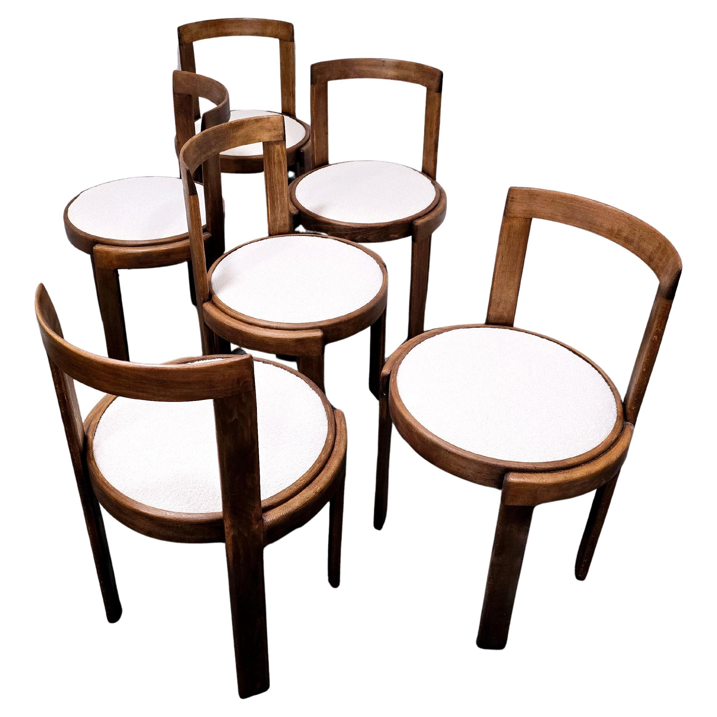 Bentwood Dining Chairs 1960s, Set of 6