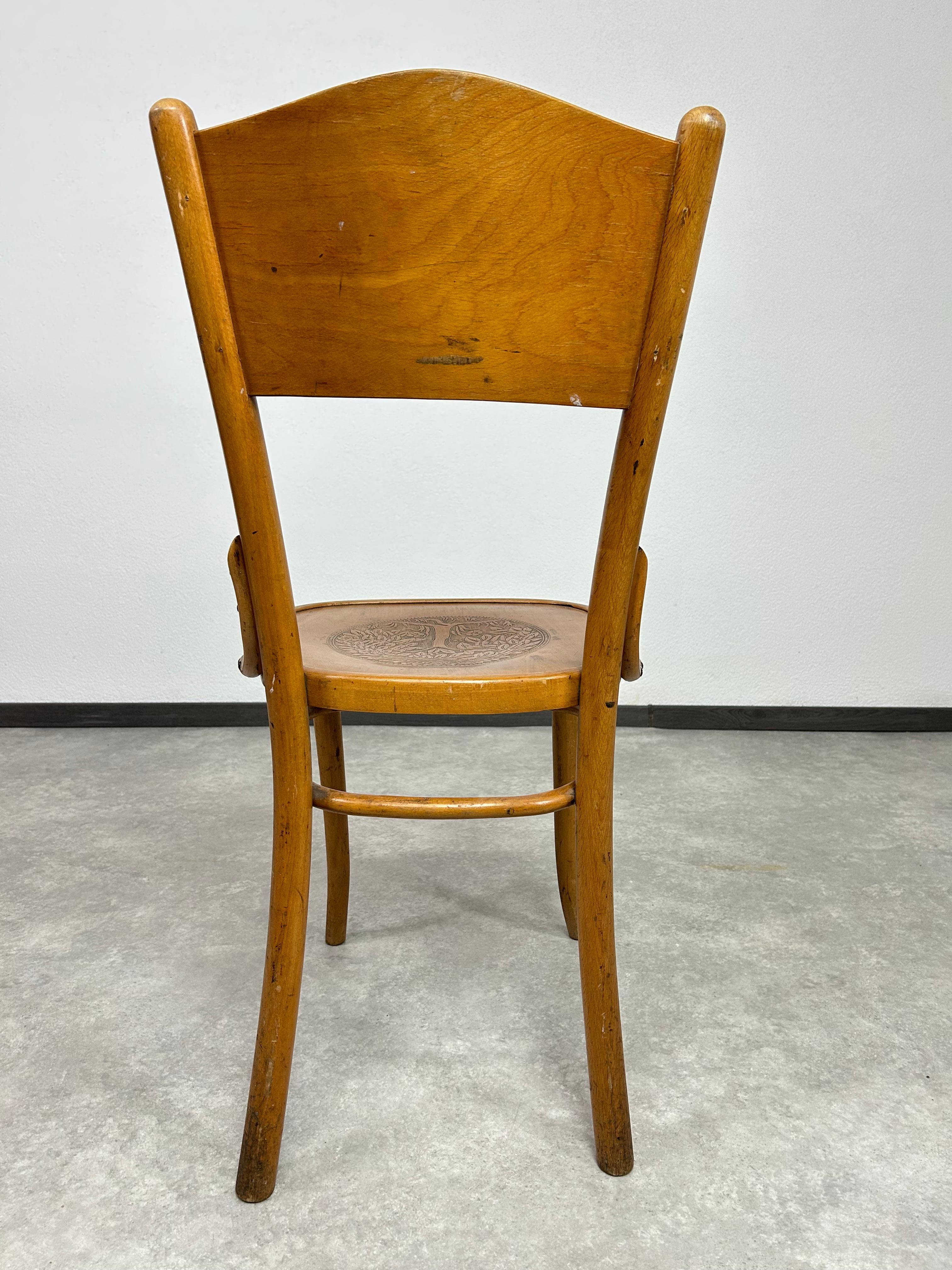 Chaises de salle à manger en bois courbé de Thonet en vente 1