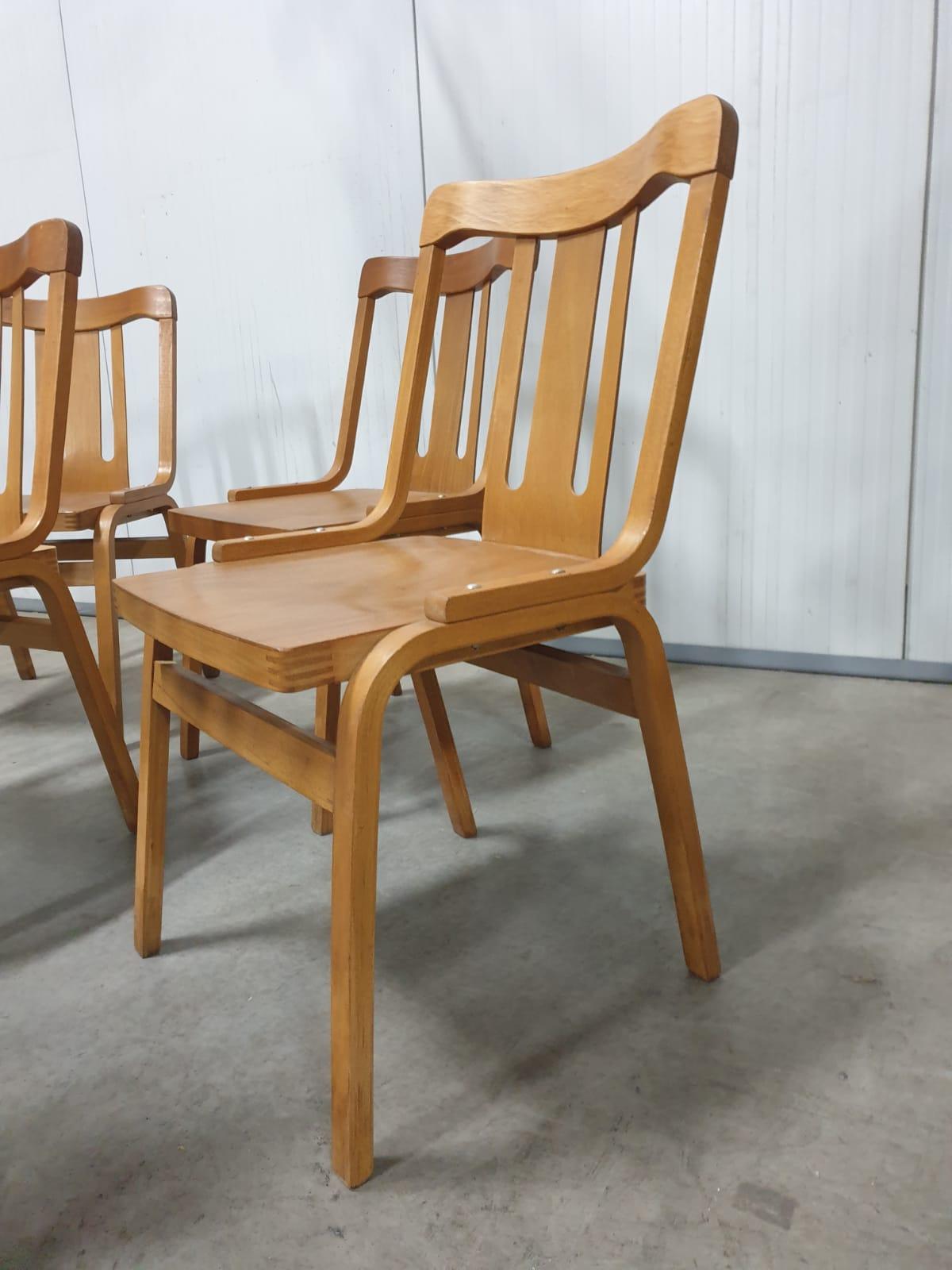 20th Century Bentwood dining chairs by TON, Czechoslovakia, 1970´s, set of 30