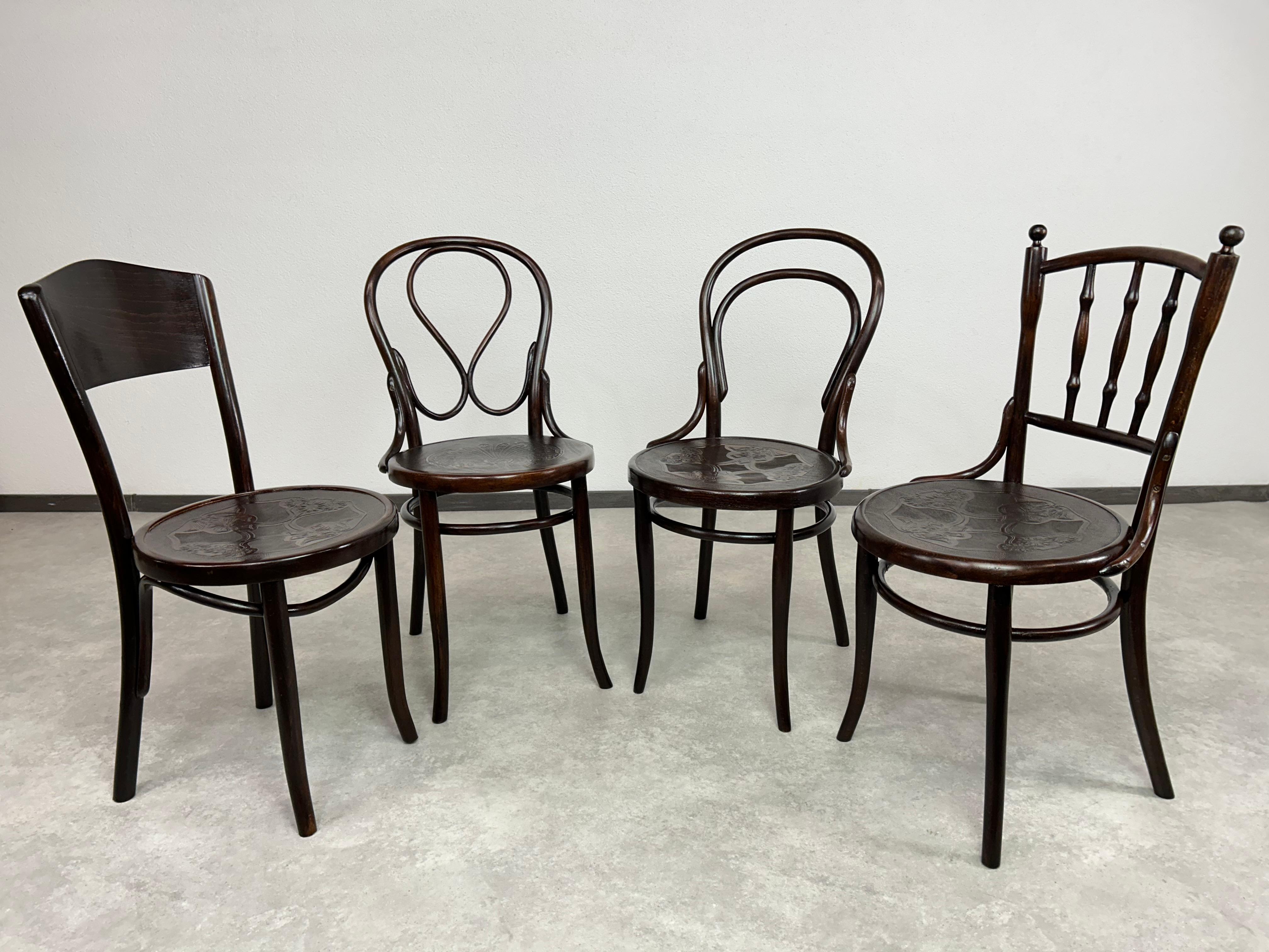 Bugholz-Esszimmerstuhl Nr.14 von Thonet im Angebot 3