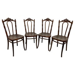 Bentwood dining room chairs by Thonet Austria
