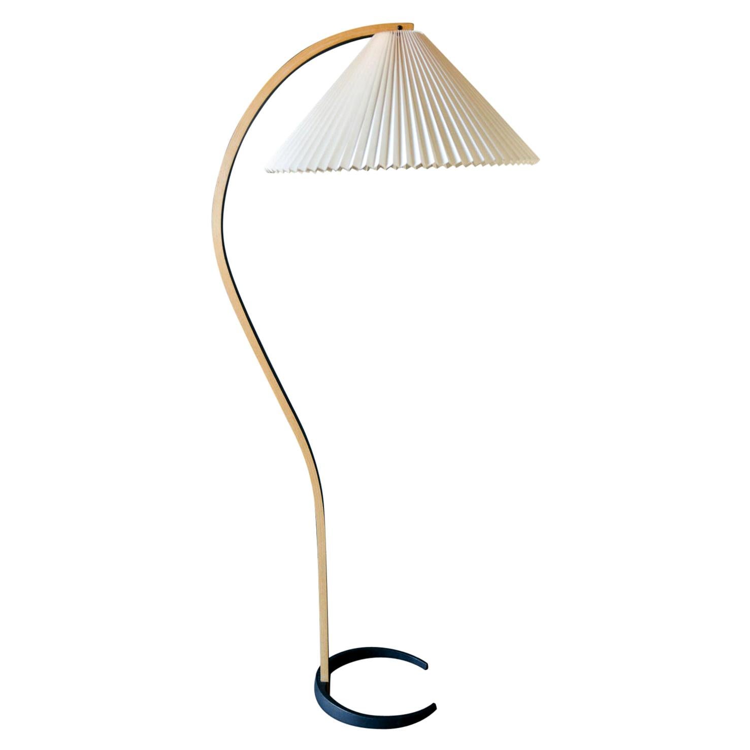 Bentwood Floor Lamp by Mads Caprani of Denmark, circa 1971