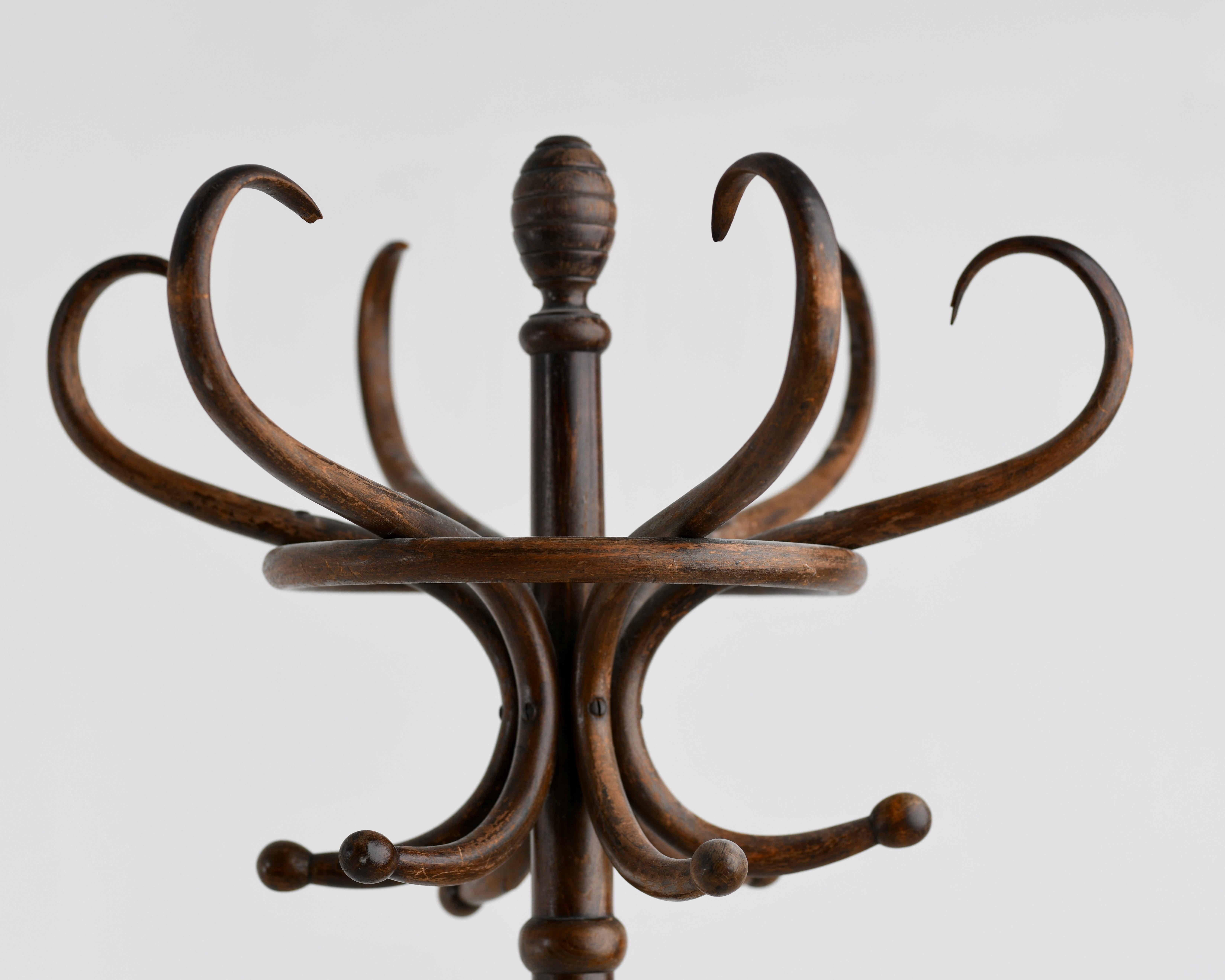 Czech Bentwood Hat and Coat Stand, circa 1940 For Sale