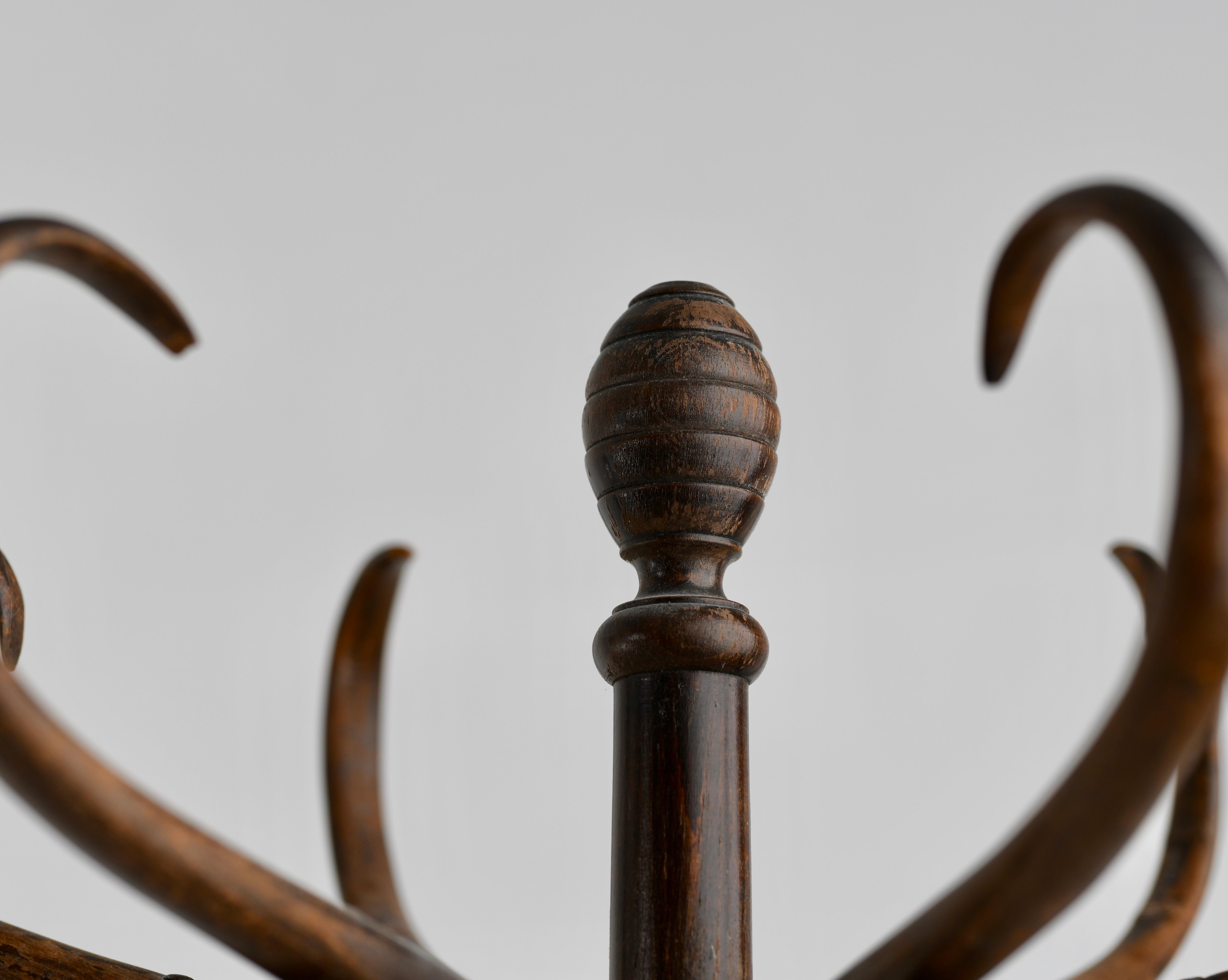 Bentwood Hat and Coat Stand, circa 1940 For Sale 1