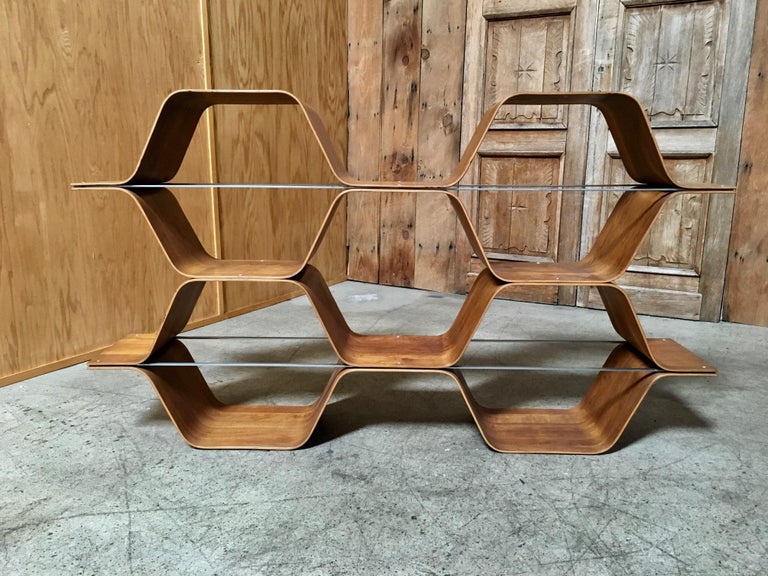 Bentwood Bookcase by Bill Curry at 1stDibs