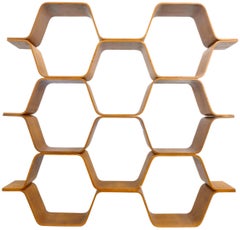 Bentwood "Honeycomb" Shelving Unit or Room Divider