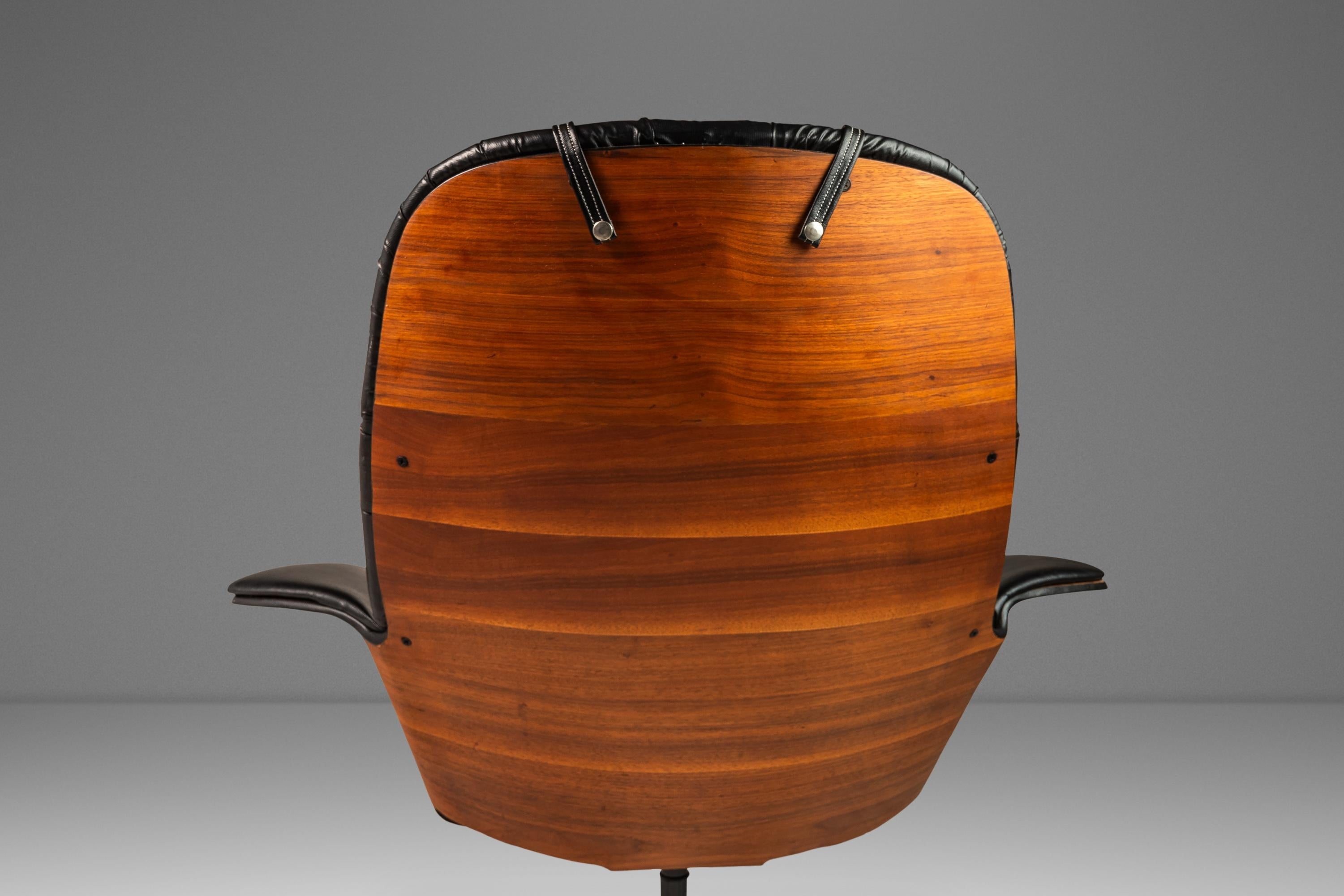Bentwood Lounge Chair & Ottoman Set by George Mulhauser for Plycraft USA, 1960s For Sale 3