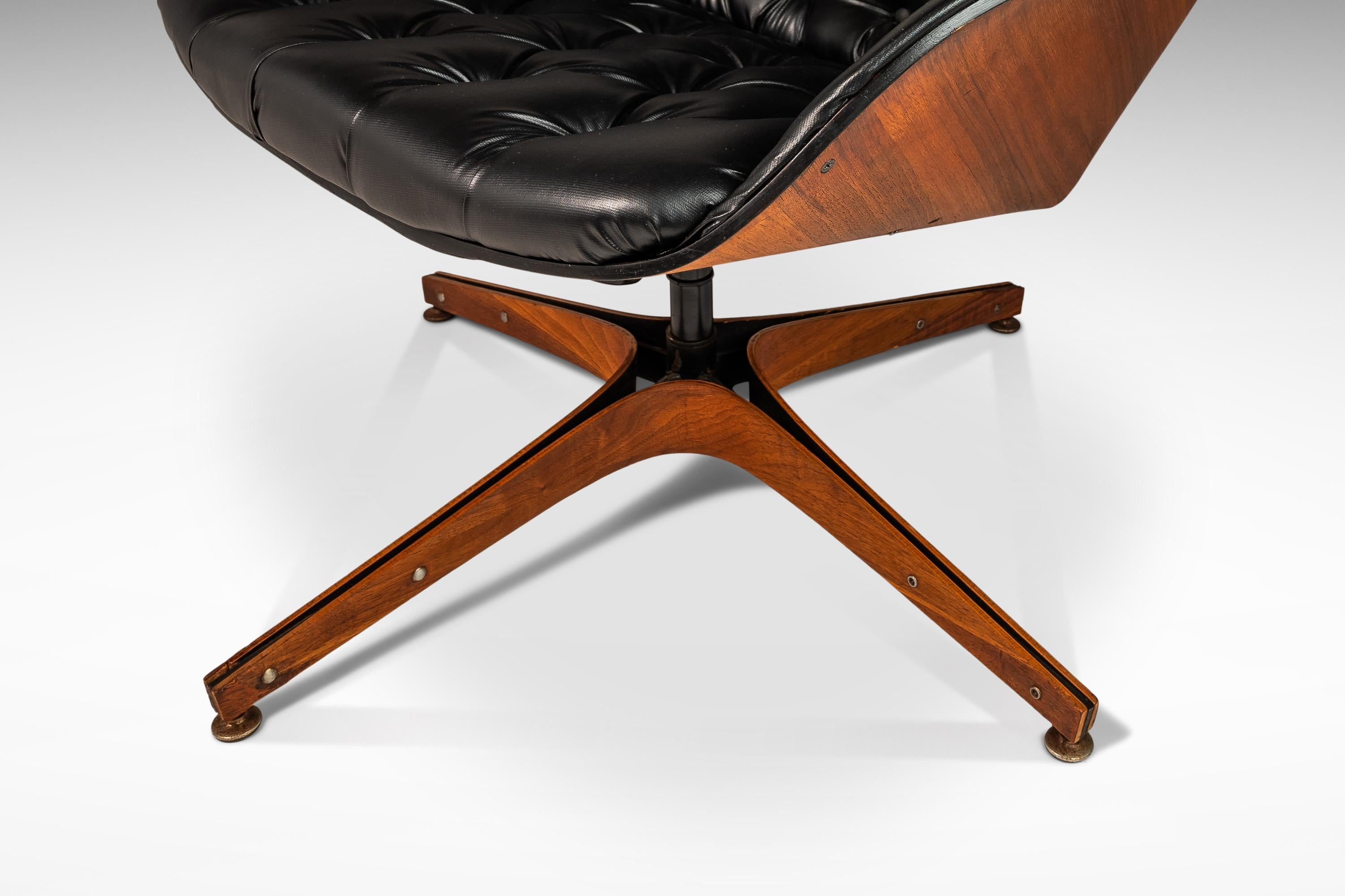 Bentwood Lounge Chair & Ottoman Set by George Mulhauser for Plycraft USA, 1960s For Sale 6