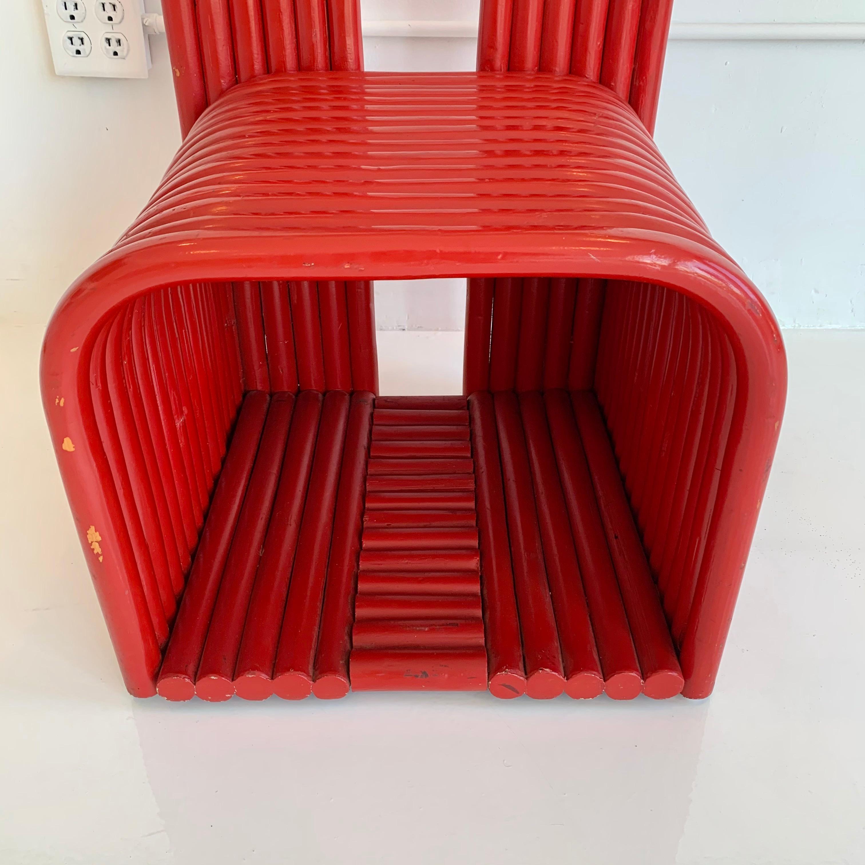 Bentwood Memphis Style Chair In Good Condition For Sale In Los Angeles, CA