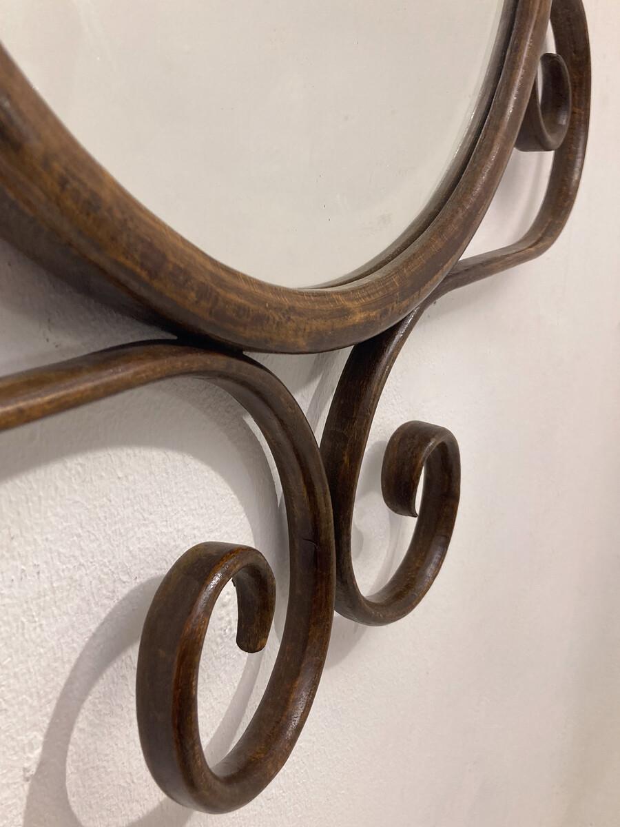 Specchio in bengala di Thonet, 1900 in vendita 3