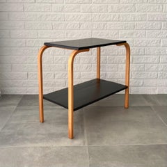 Bentwood modernist side table by Gemla Fabriker, Sweden, 1930s