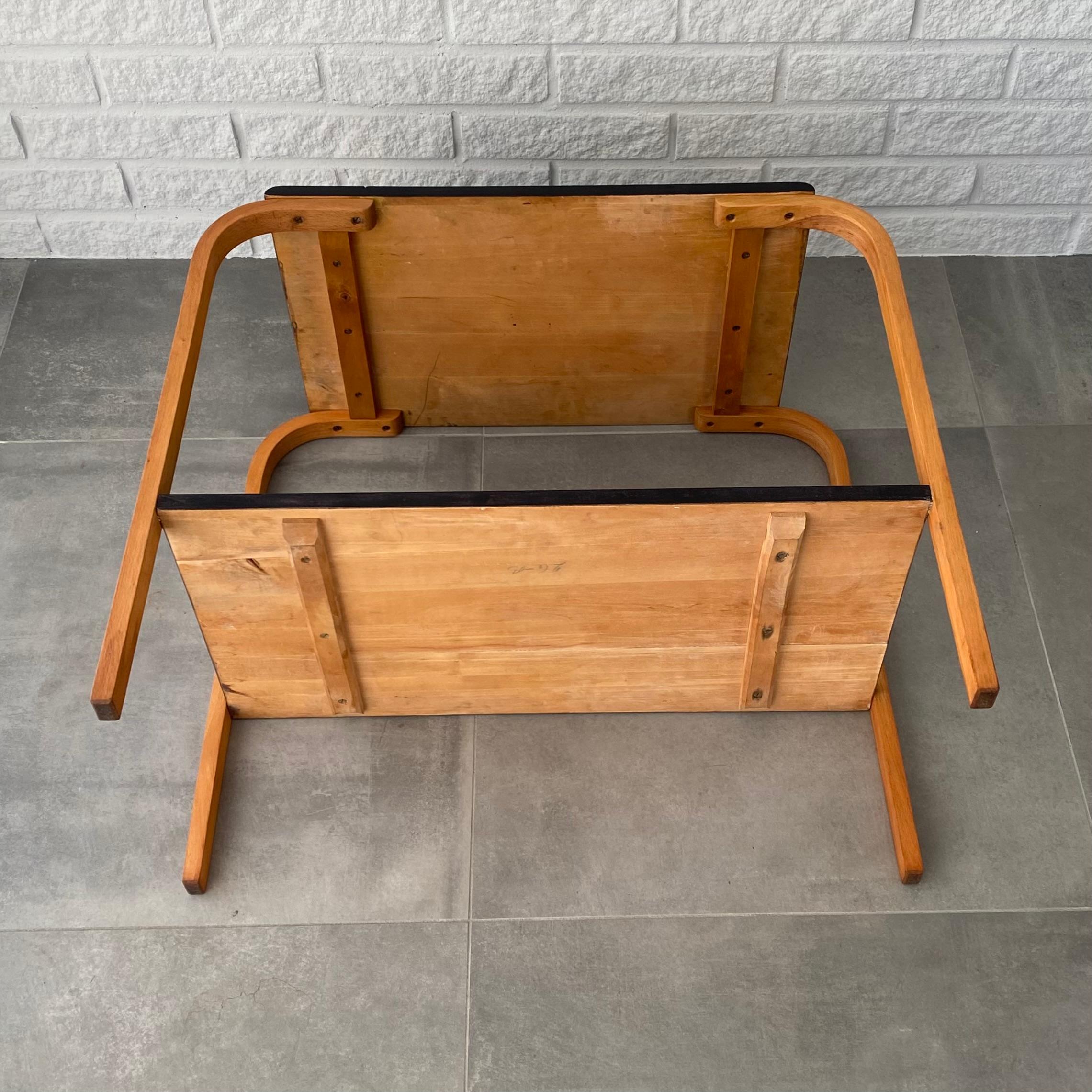 Swedish Bentwood modernist side table by Gemla Fabriker, Sweden, 1930s For Sale