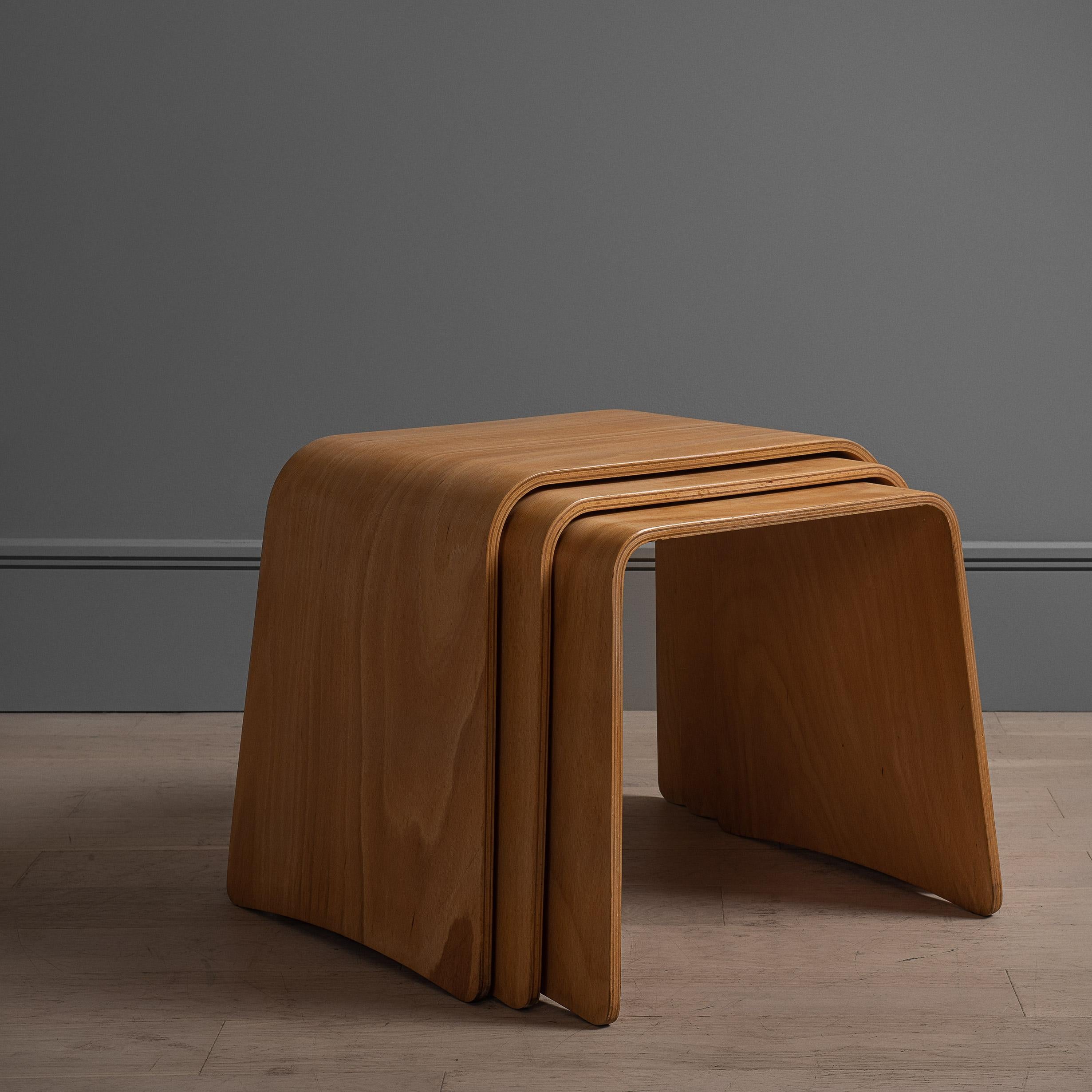 Modern Bentwood Nesting Tables
