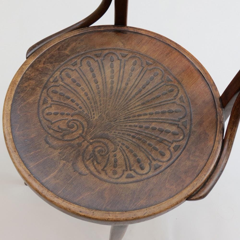 Bentwood Office Chair Model Number 704 J J Kohn For Thonet 1900s Jacob Joseph 2