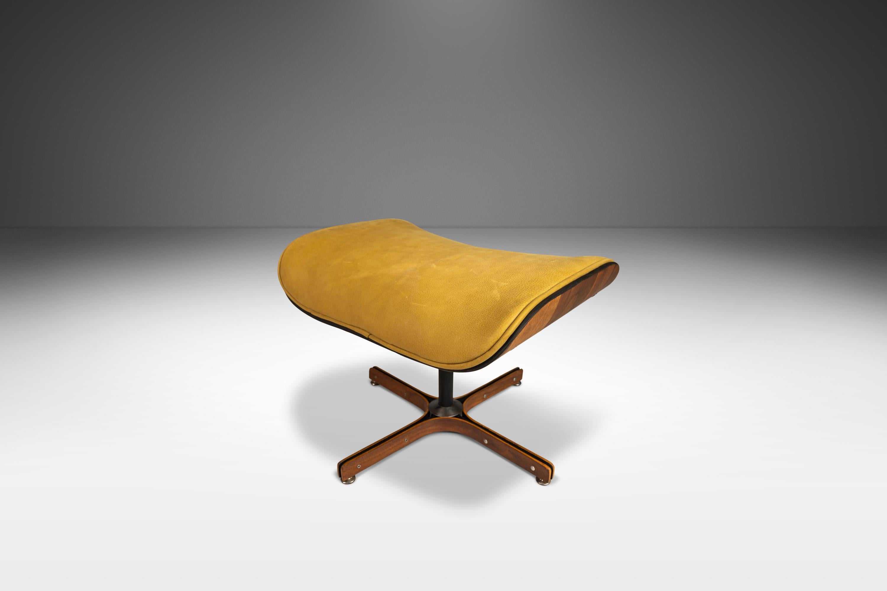 American Bentwood Ottoman That Pairs Well w/ Mr. Chair Lounger by George Mulhauser, 1960s