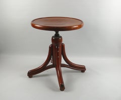 Bentwood Piano Stool, Mid-20th Century, Teak