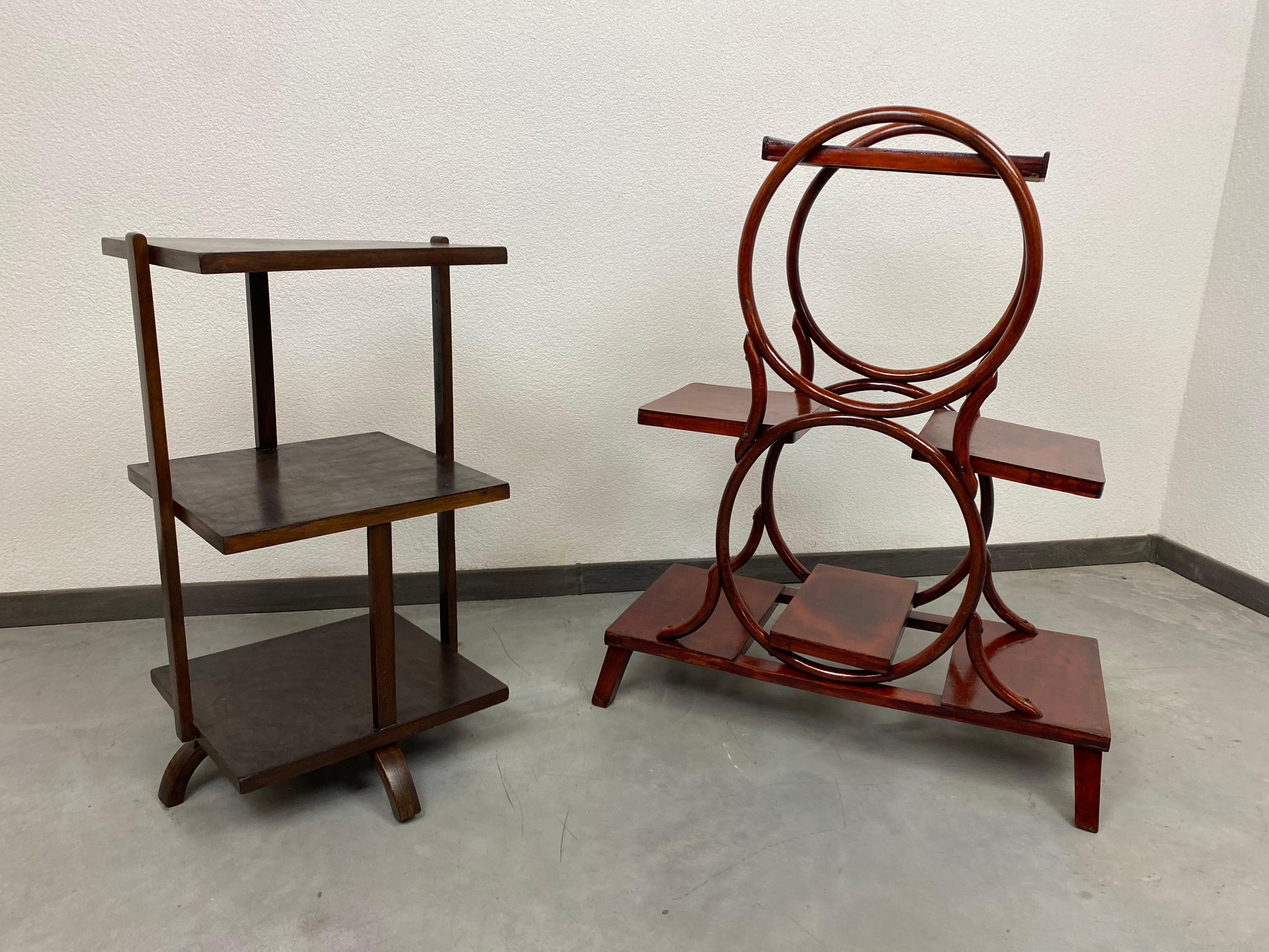 Bentwood plant stand by Thonet professionally stained and repolished.