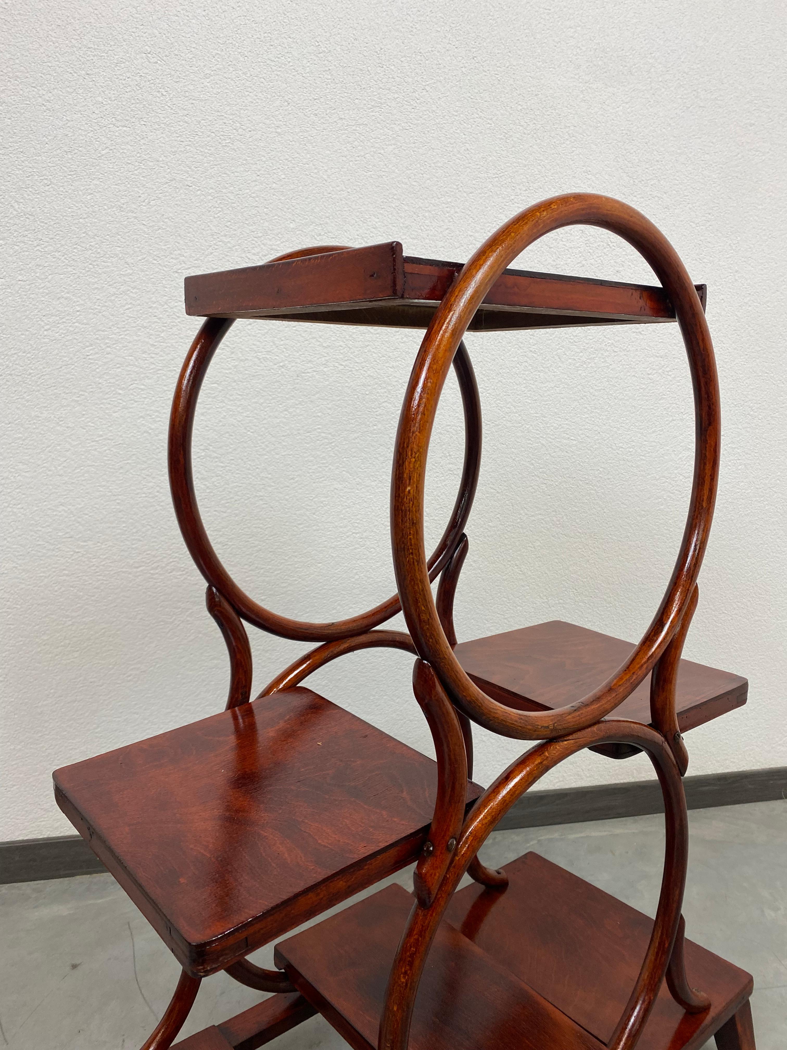 Early 20th Century Bentwood Plant Stand by Thonet For Sale
