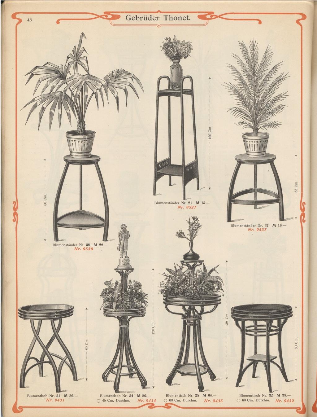 Jardinera de madera curvada nº 9521 de Josef Hoffmann para Thonet Haya en venta