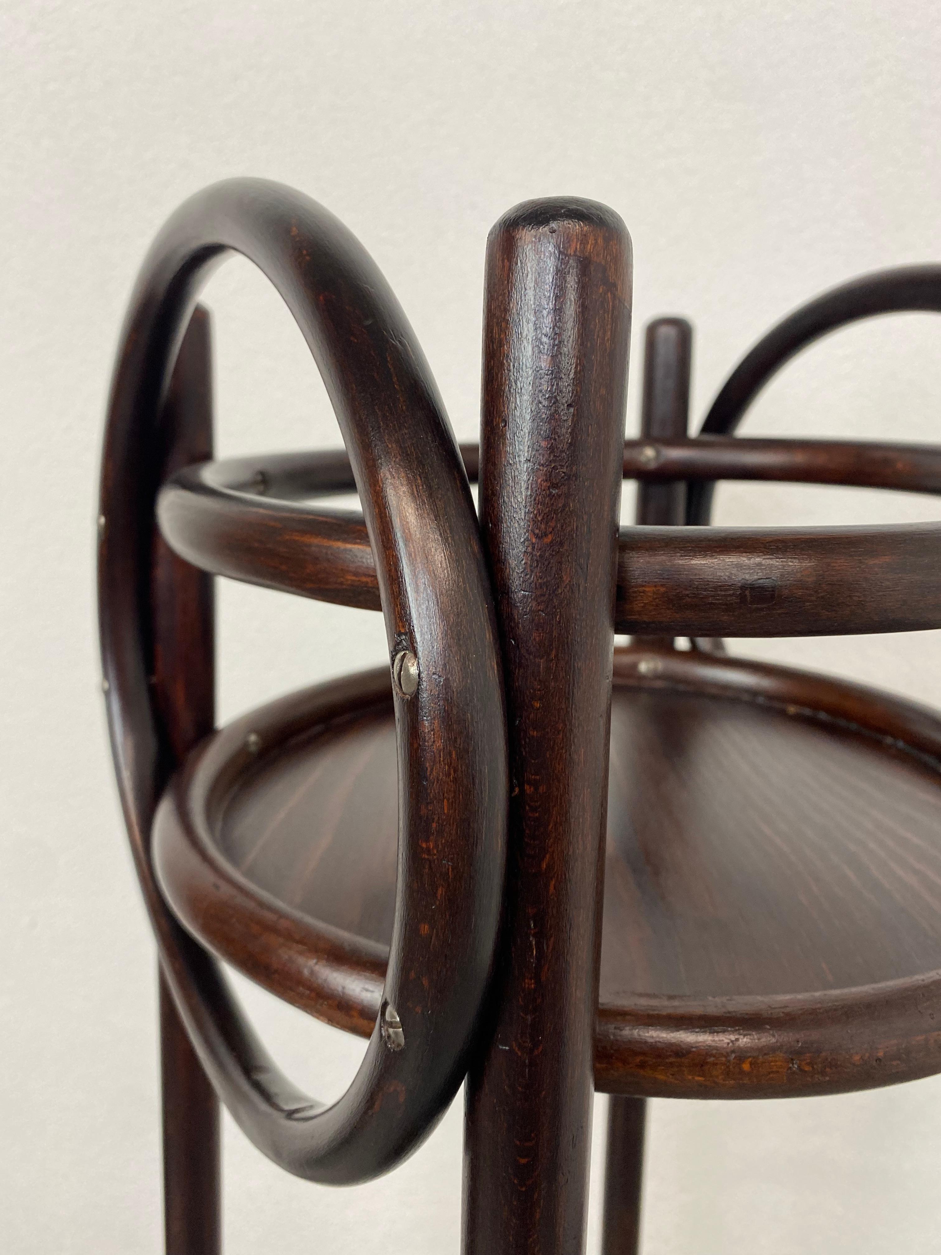 Early 20th Century Bentwood Plant Stands by Thonet For Sale