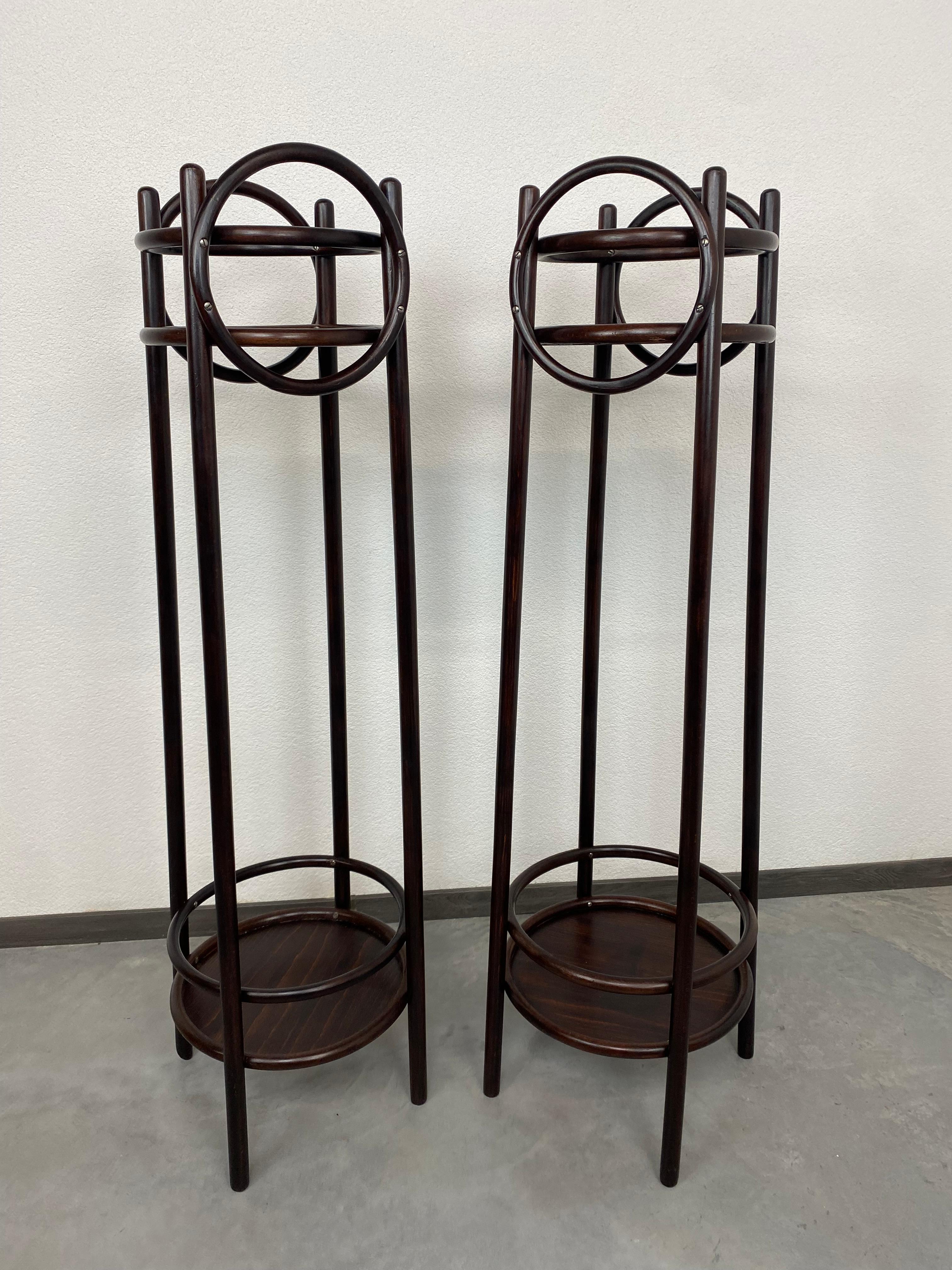 Bentwood Plant Stands by Thonet For Sale 3