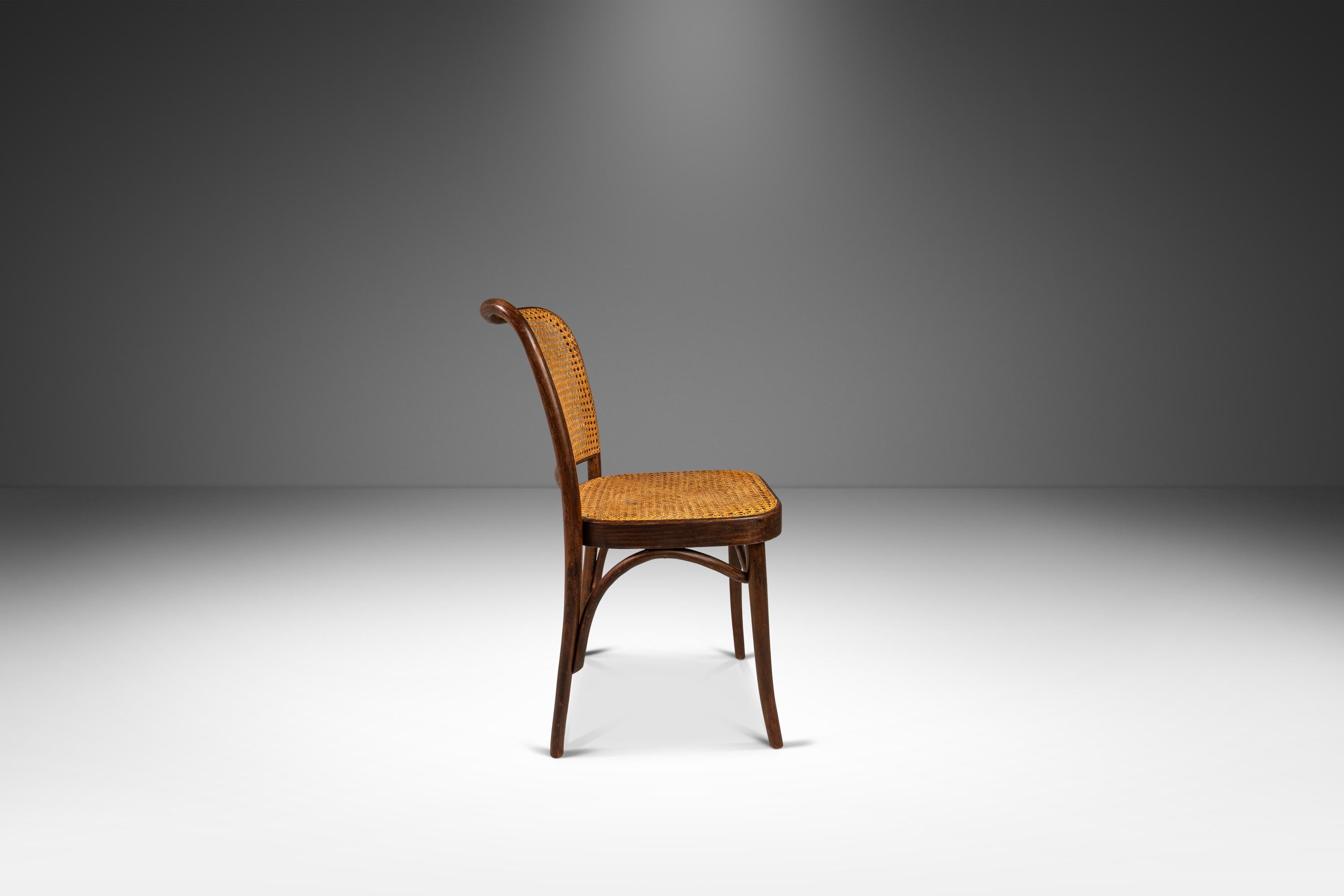 Polish Bentwood Prague Model 811 Chair in Walnut by Josef Frank, Poland, c. 1960s For Sale