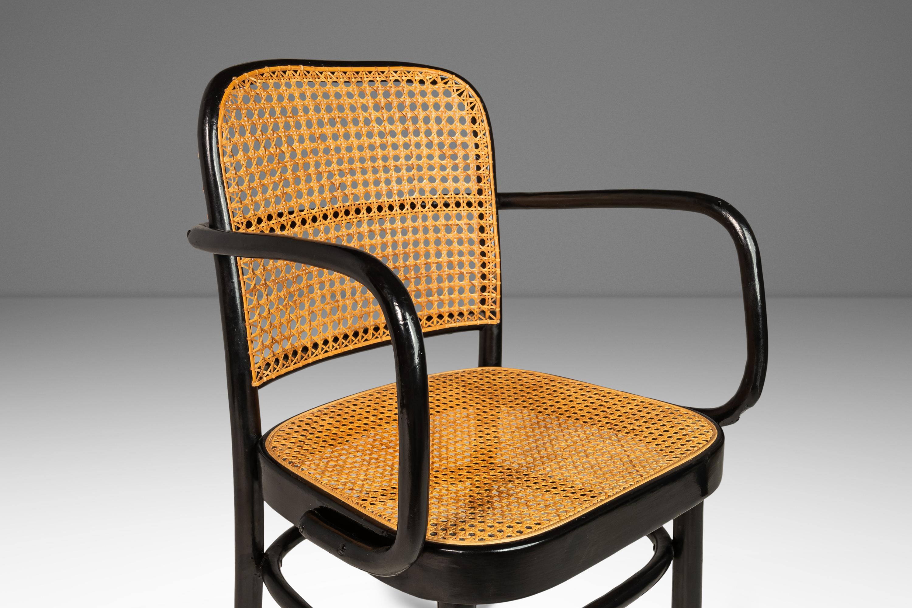 Bentwood Prague Model 811 Dining Chair by Josef Frank Josef Hoffmann for Stendig For Sale 4