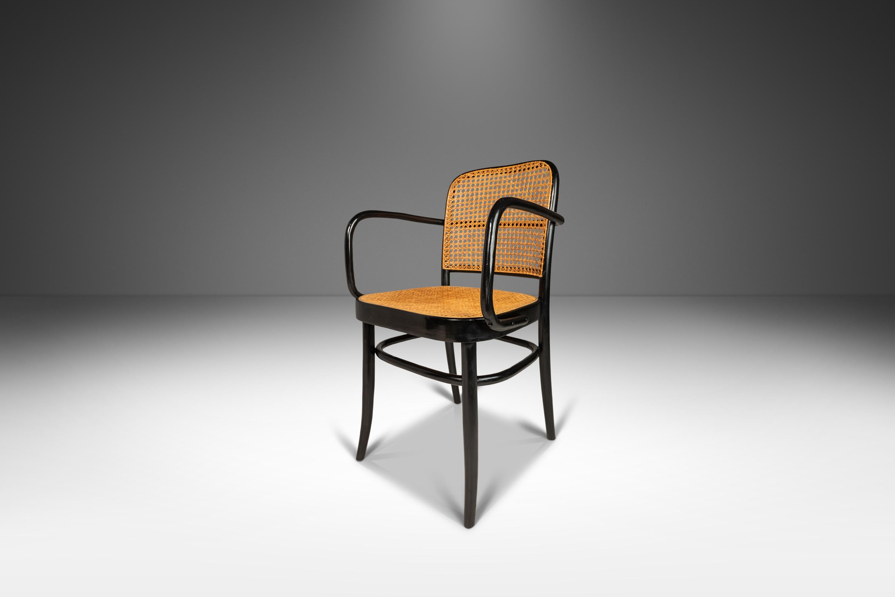 Polish Bentwood Prague Model 811 Dining Chair by Josef Frank Josef Hoffmann for Stendig For Sale