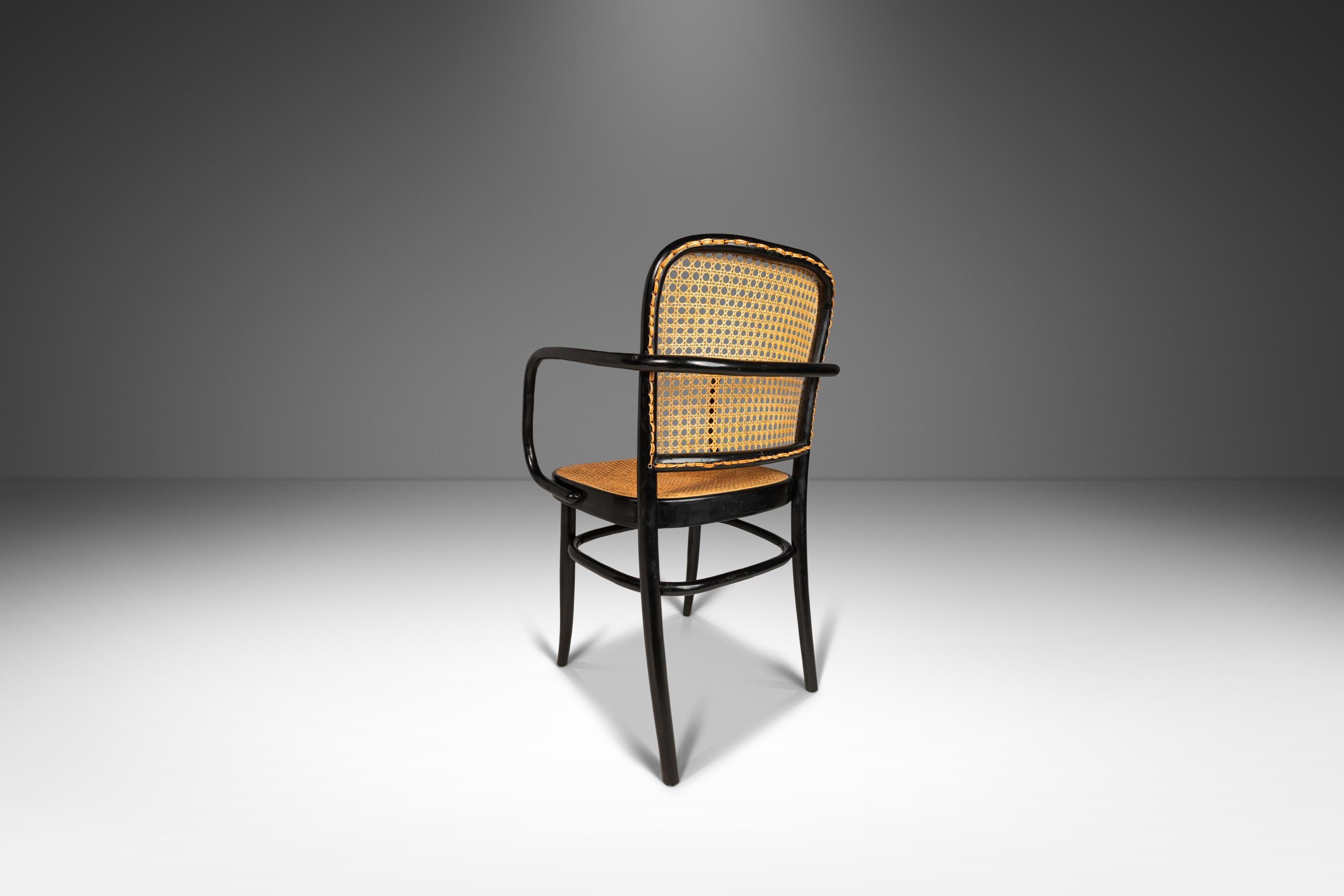 Mid-20th Century Bentwood Prague Model 811 Dining Chair by Josef Frank Josef Hoffmann for Stendig For Sale