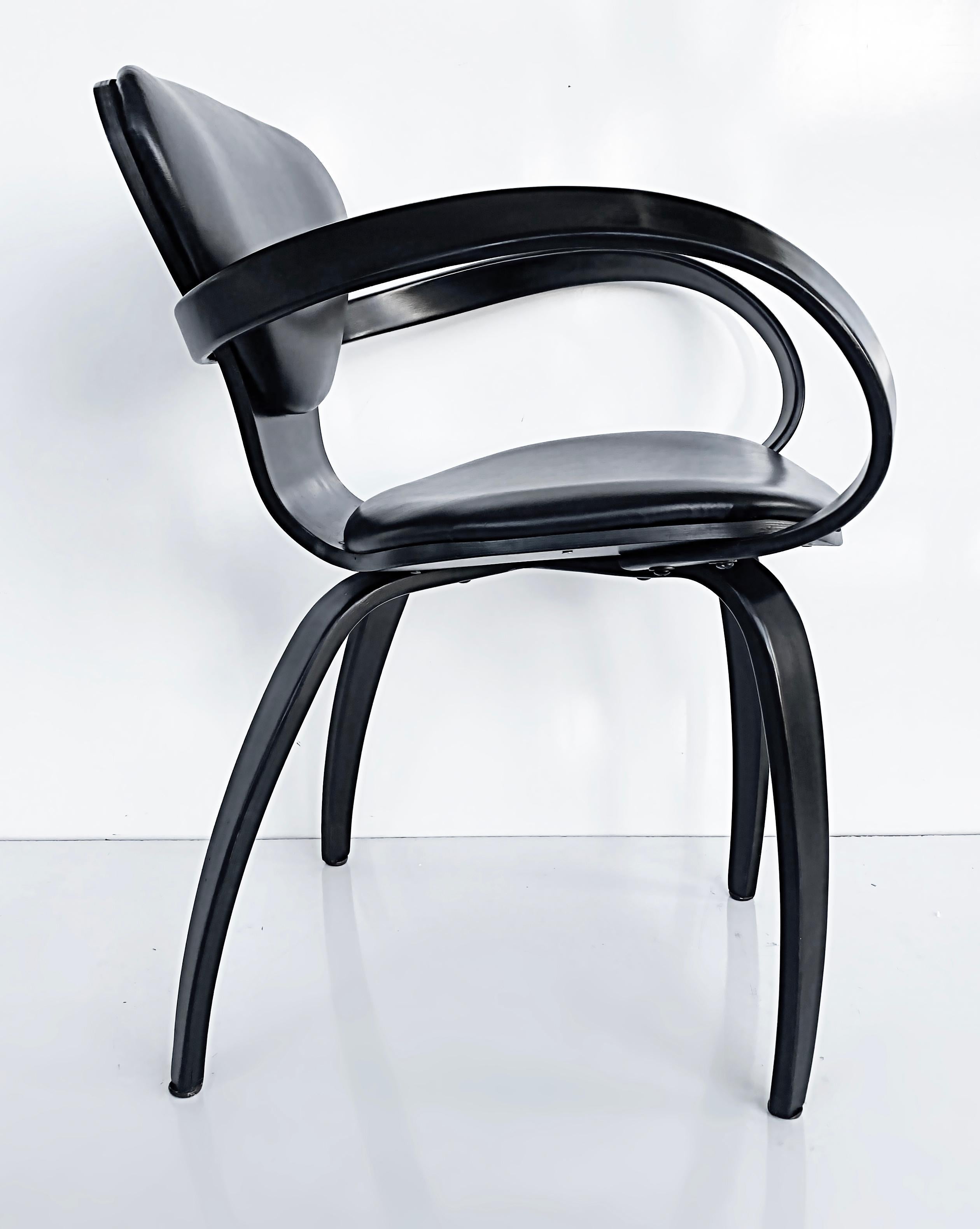 20th Century Bentwood Pretzel Chairs Attributed to Norman Cherner for Plycraft