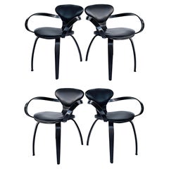 Used Bentwood Pretzel Chairs Attributed to Norman Cherner for Plycraft