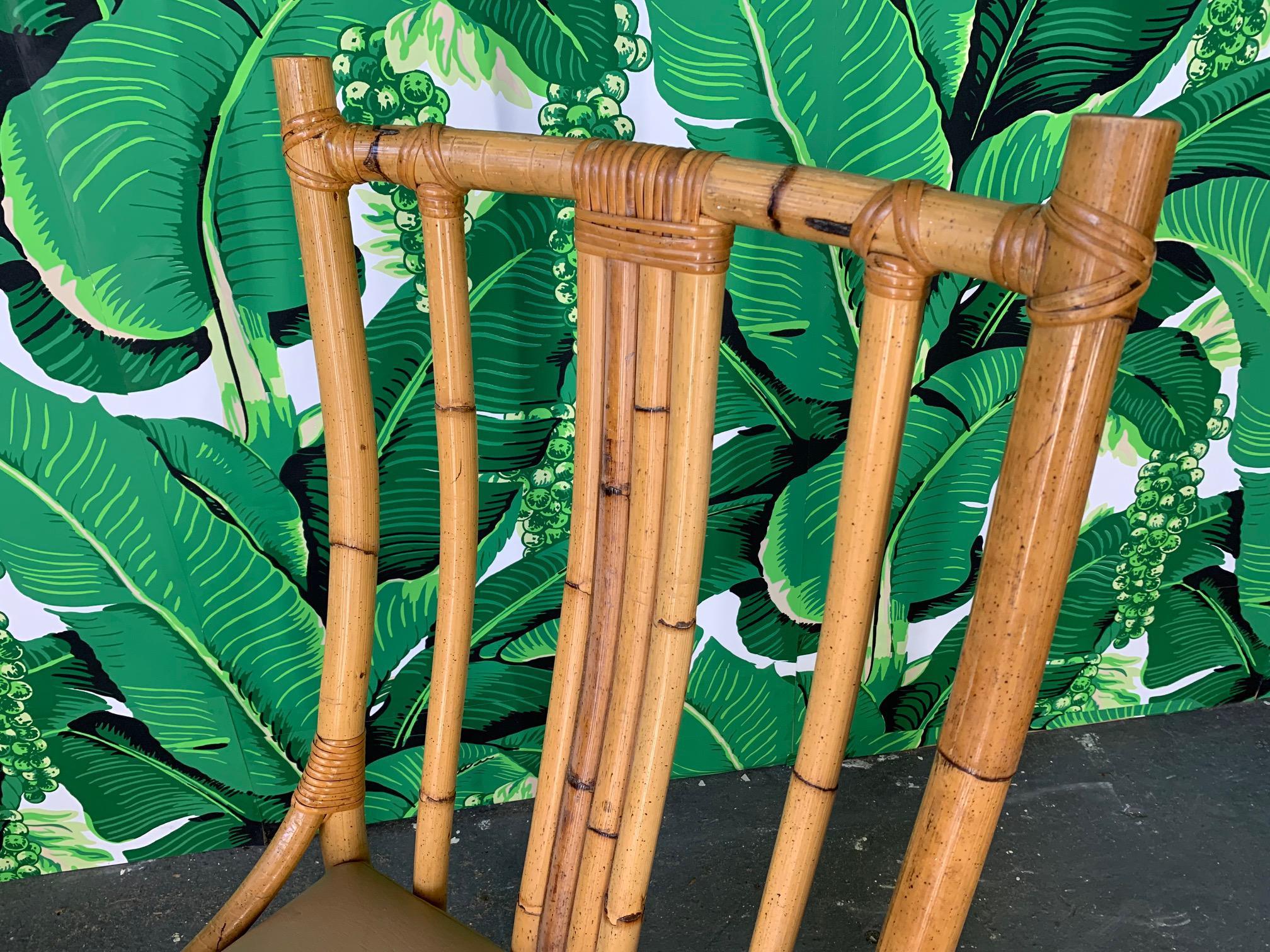Bentwood Rattan Dining Chairs, Set of 6 at 1stDibs
