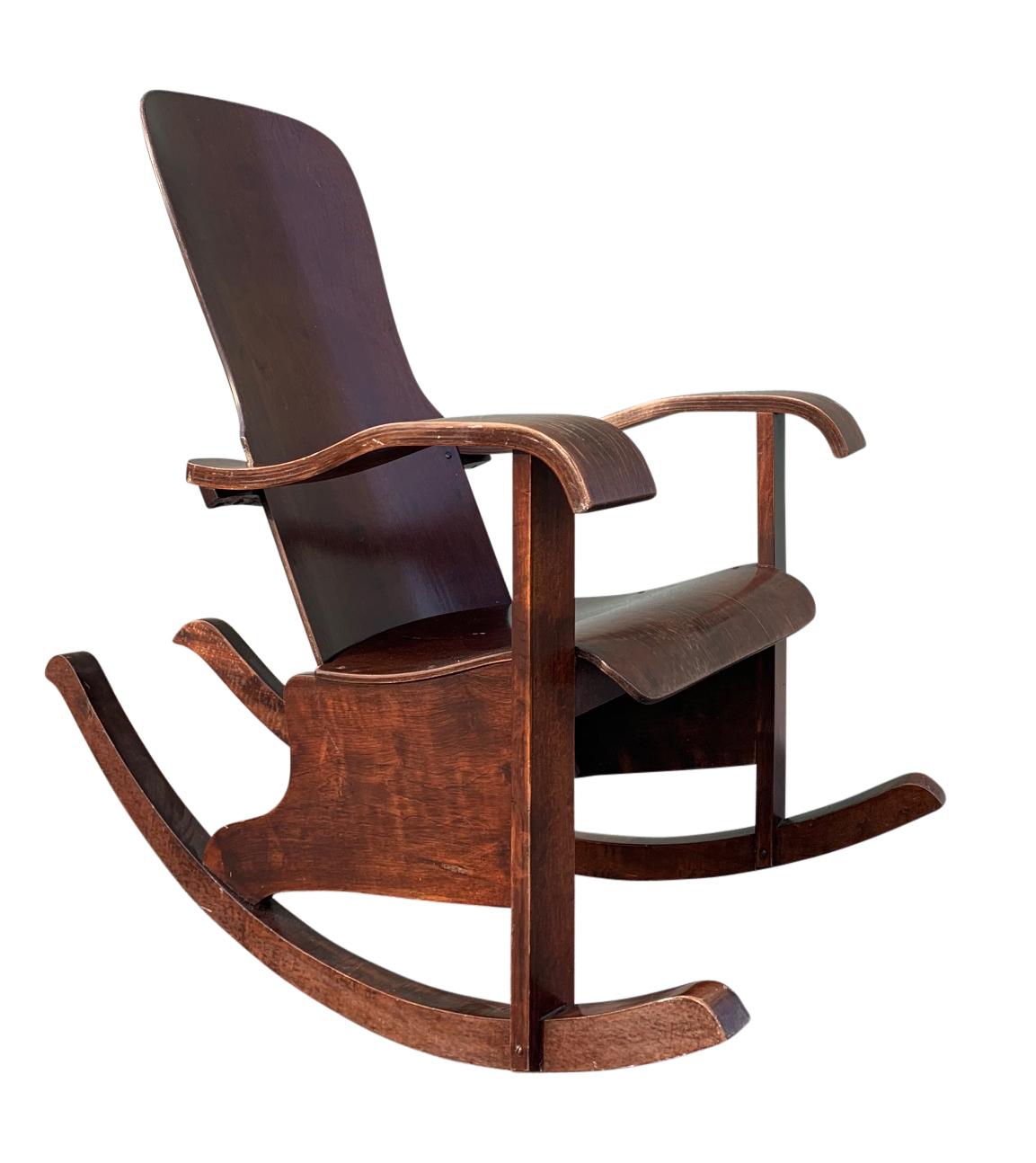 Bentwood Rocking Chair by Moveis Cimo Mid-Century Modern 2