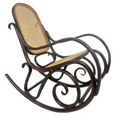 Bentwood rocking chair by Thonet