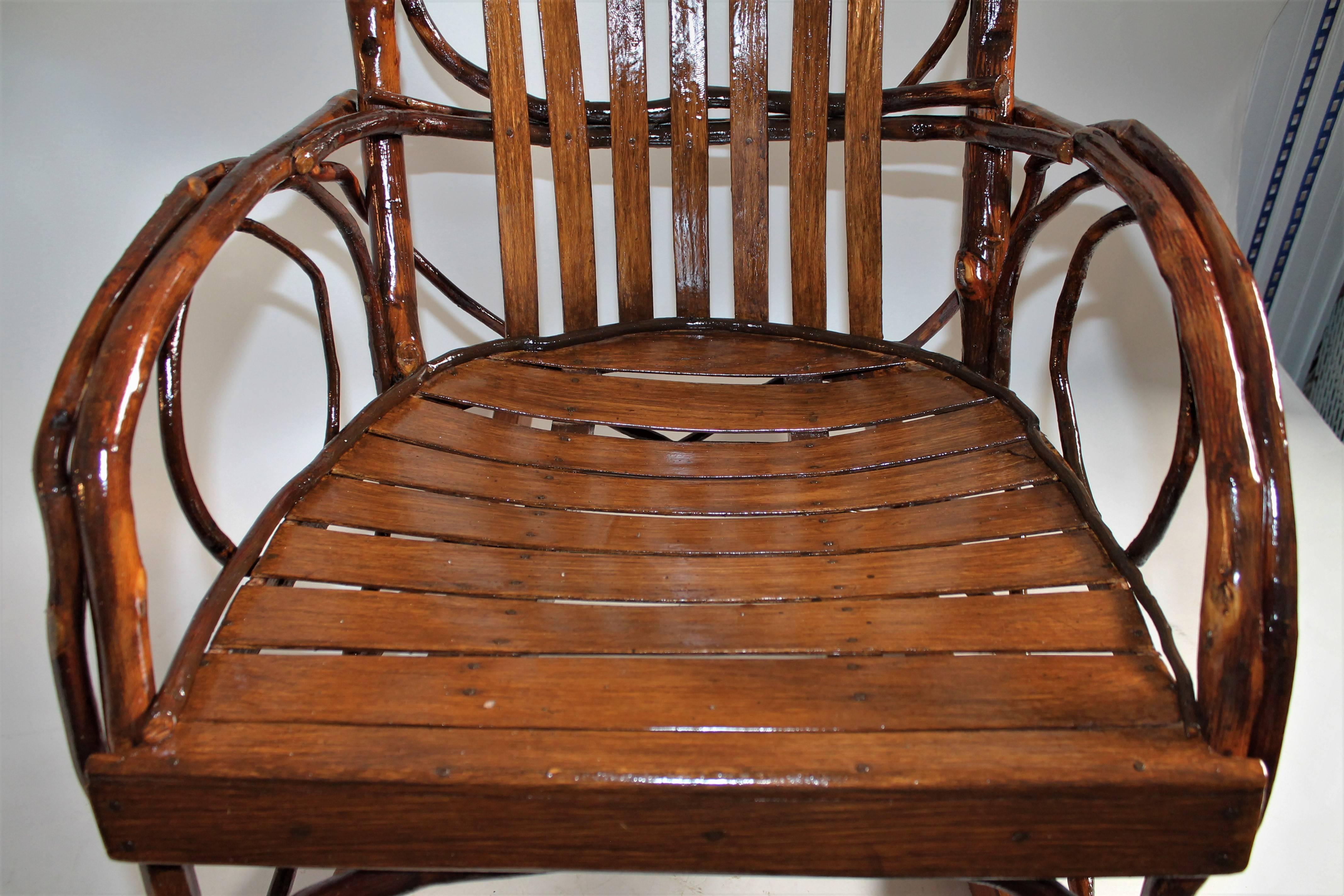 Hand-Crafted Bentwood  Amish Rocking Chair