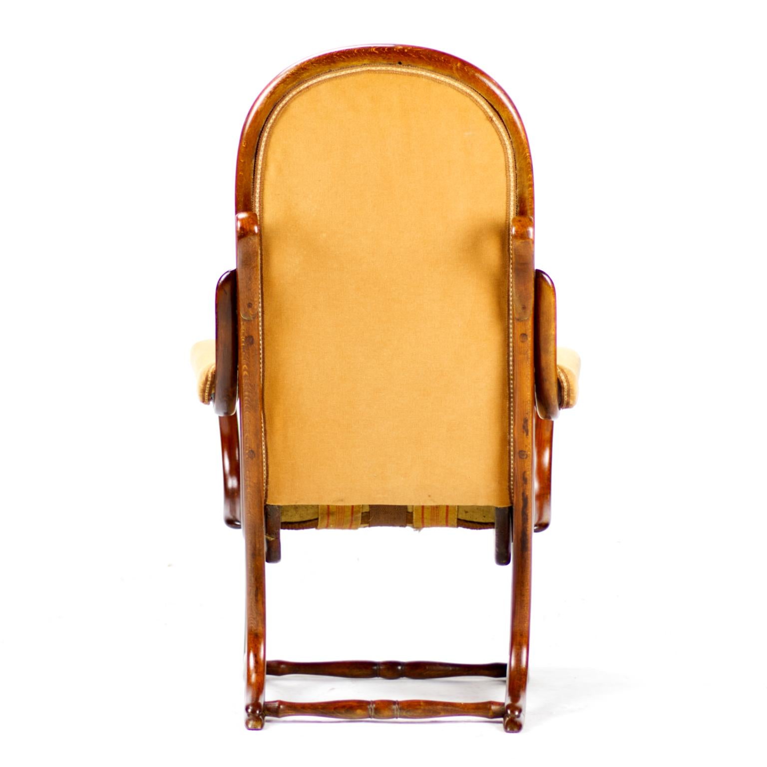 Art Nouveau Bentwood Salonfauteuil Easy Chair / Armchair Thonet No. 1 circa 1890 In Good Condition In Lucenec, SK