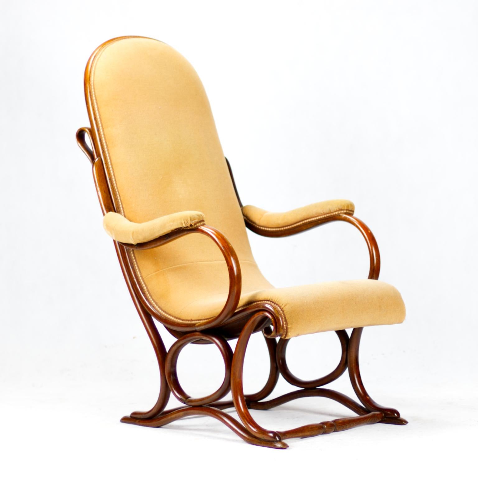 Art Nouveau Bentwood Salonfauteuil Easy Chair / Armchair Thonet No. 1 circa 1890 1