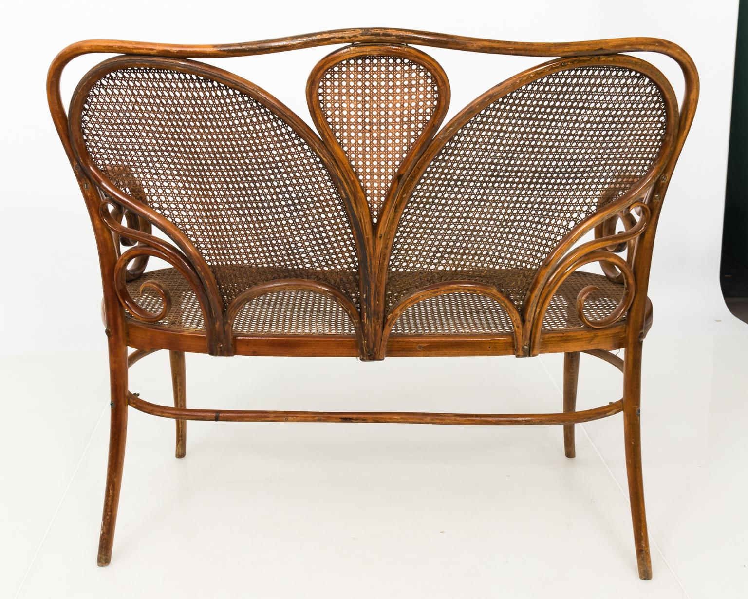 Bentwood Settee in the Manner of Michael Thonet 5