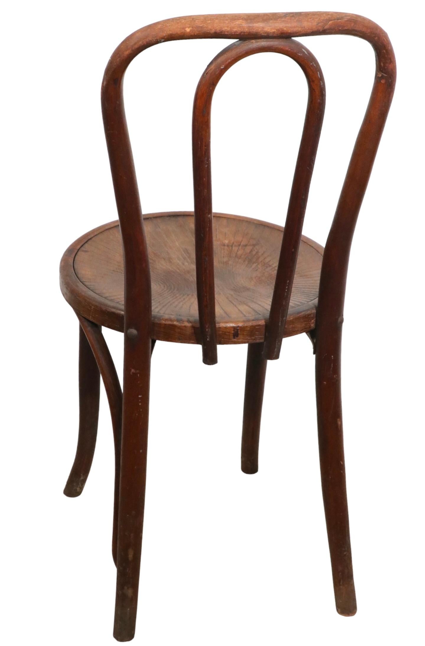 Vienna Secession  Bentwood Side Desk Cafe Dining Chair Possibly Thonet , J J Kohn, Fischel