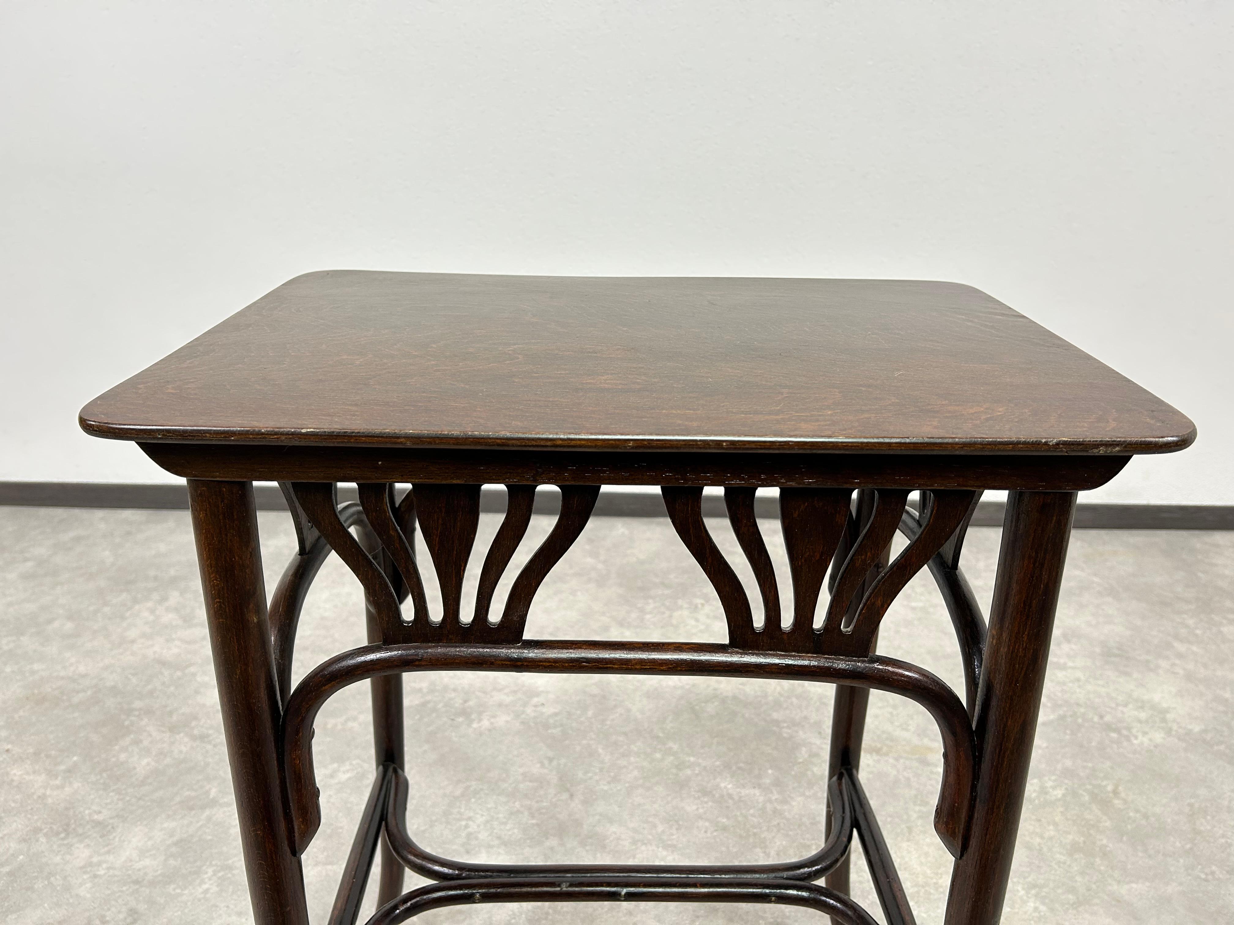 Austrian Bentwood side table by Thonet For Sale