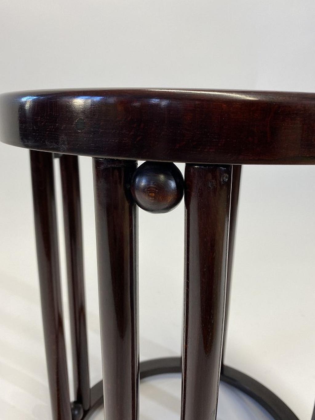 Bentwood Stool by Josef Hoffmann 1907 for Cabaret Fledermaus 1