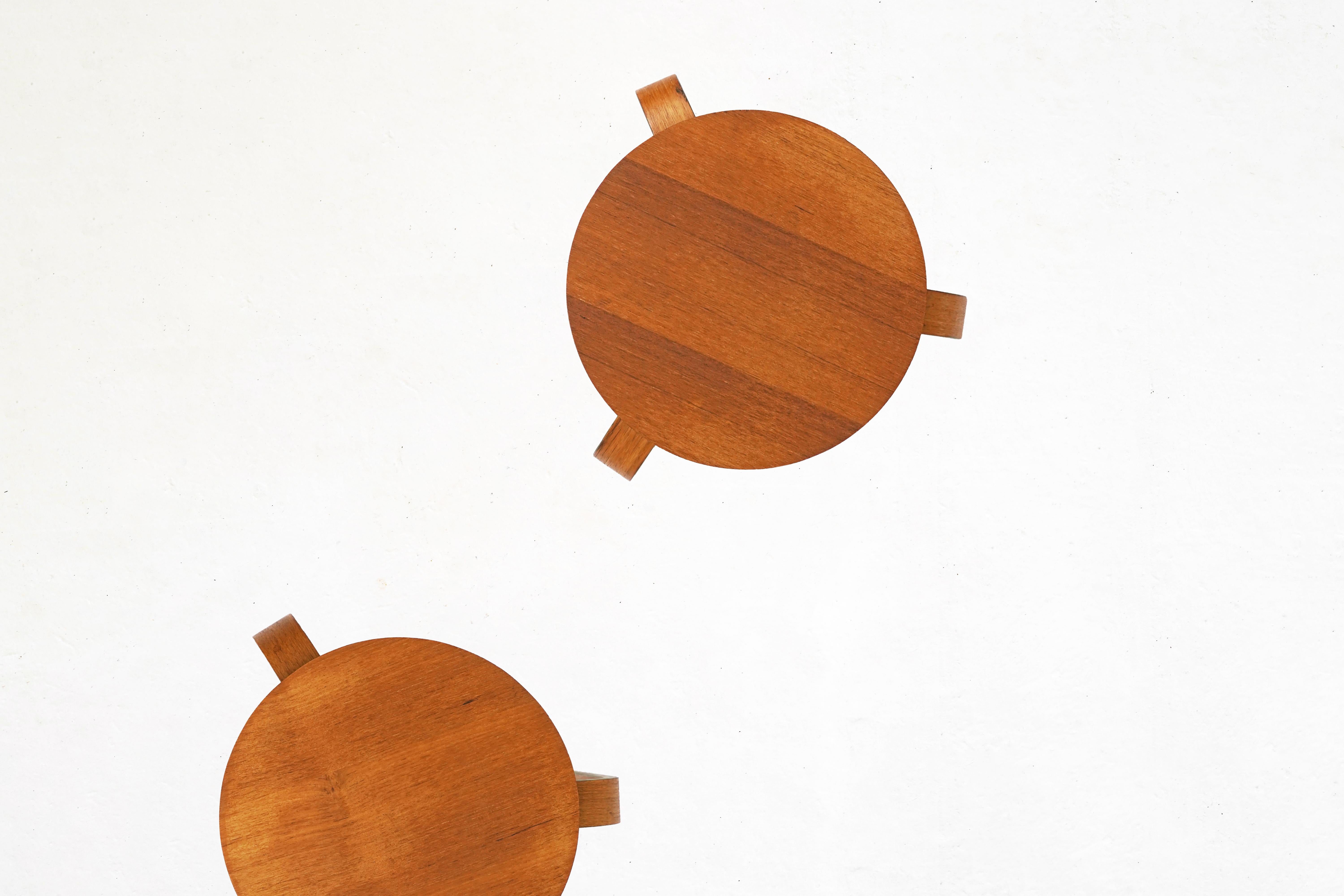 Mid-Century Modern Bentwood Stool in the Style of Avlar Aalto for Artek