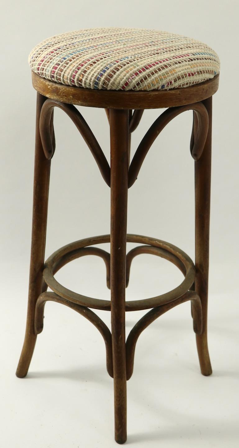 Bentwood Stools Attributed to Thonet 2 Available 4