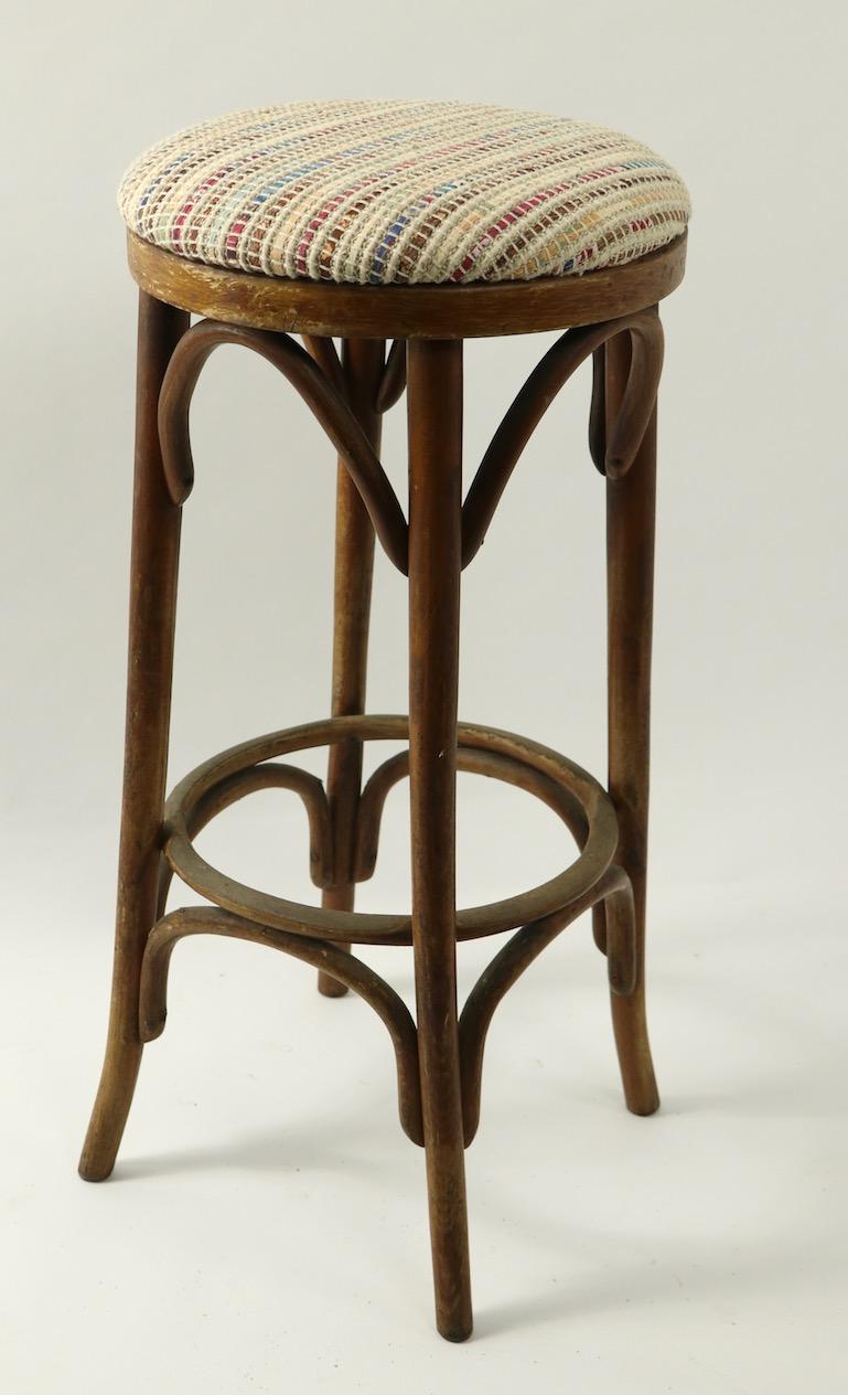 Bentwood Stools Attributed to Thonet 2 Available 5