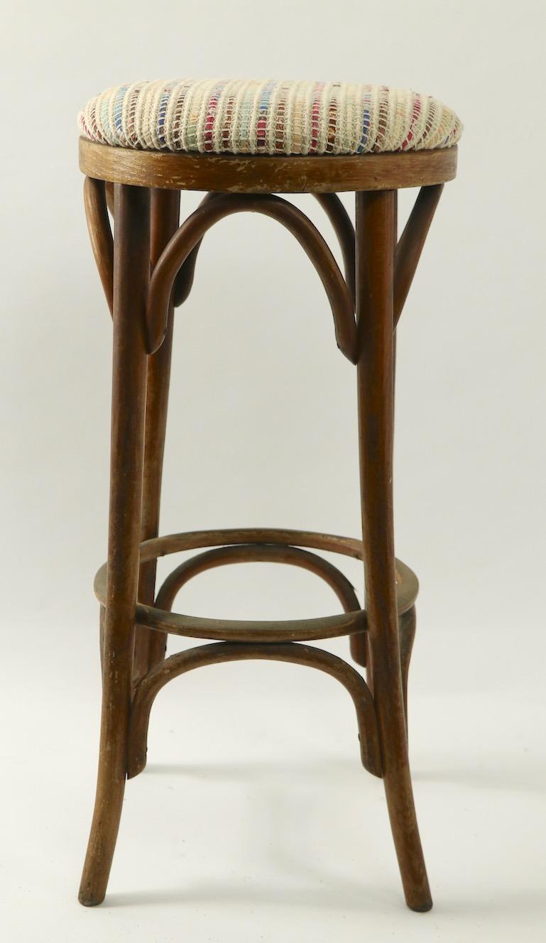 Bentwood Stools Attributed to Thonet 2 Available In Good Condition In New York, NY