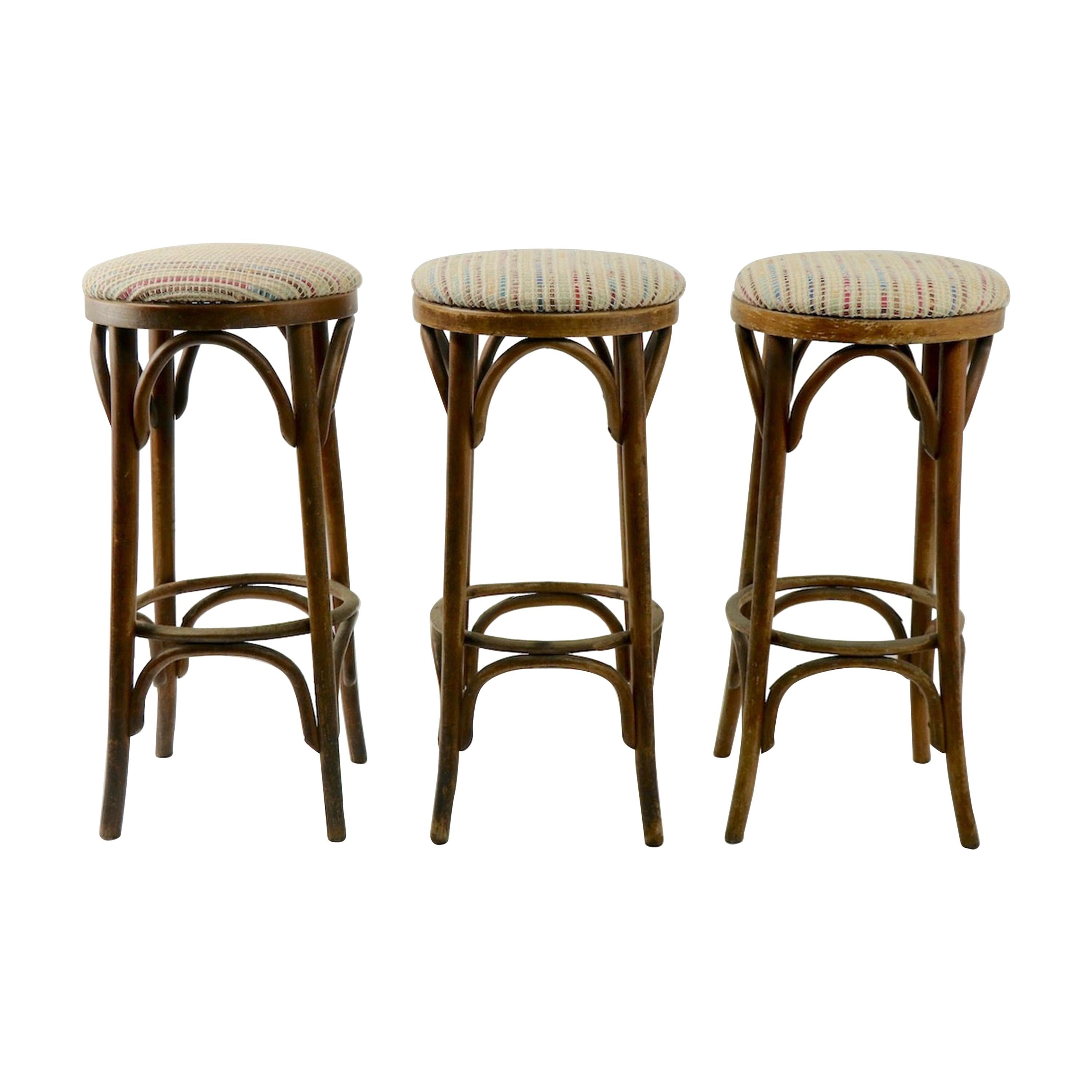 Bentwood Stools Attributed to Thonet 2 Available