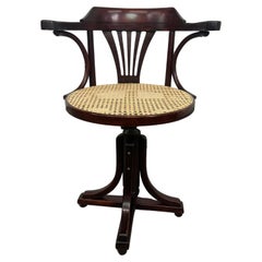 Bentwood swivel office chair by Thonet